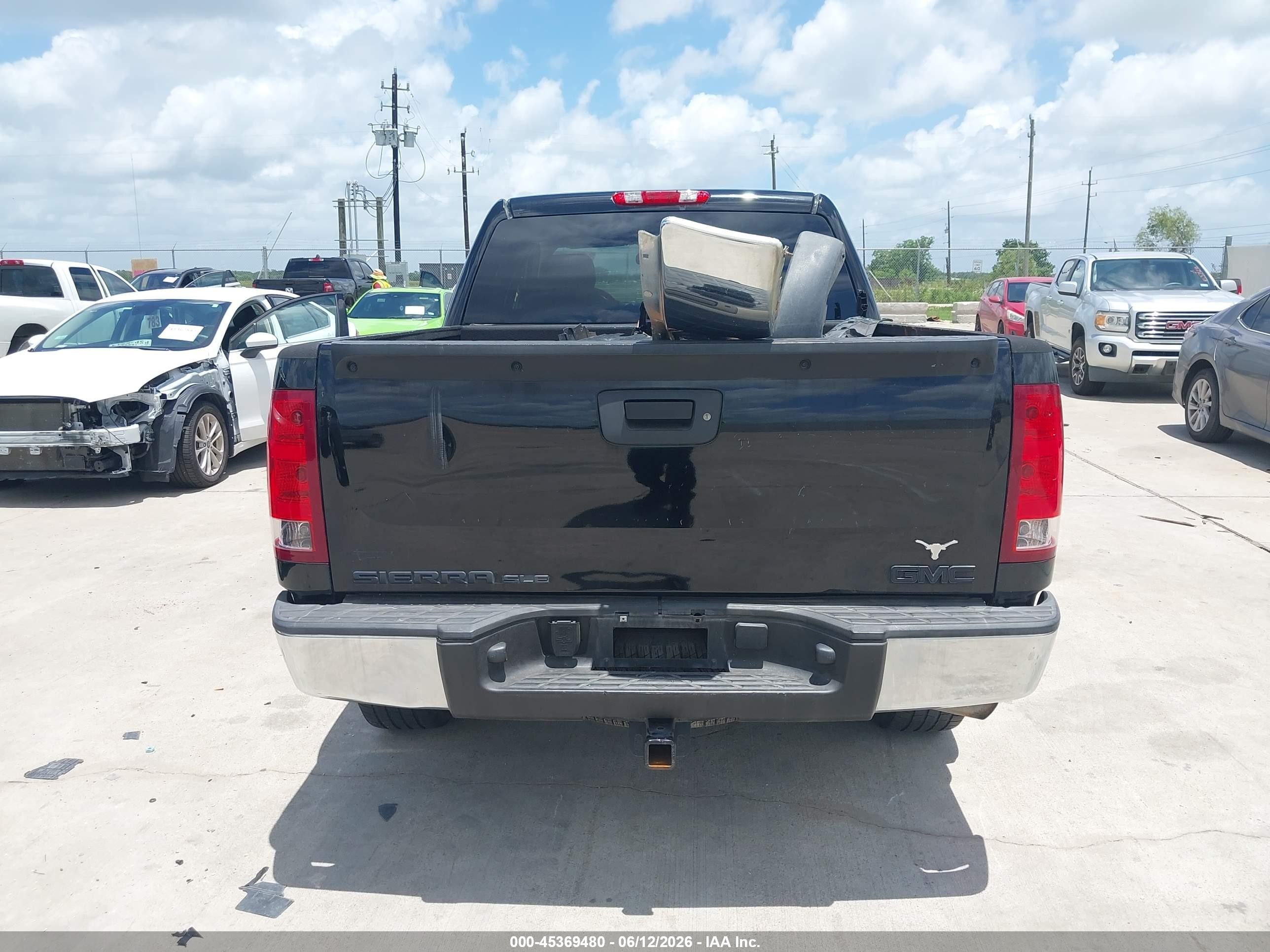 2011 Gmc Sierra 1500 Sle Black vin: 3GTP1VE02BG240862