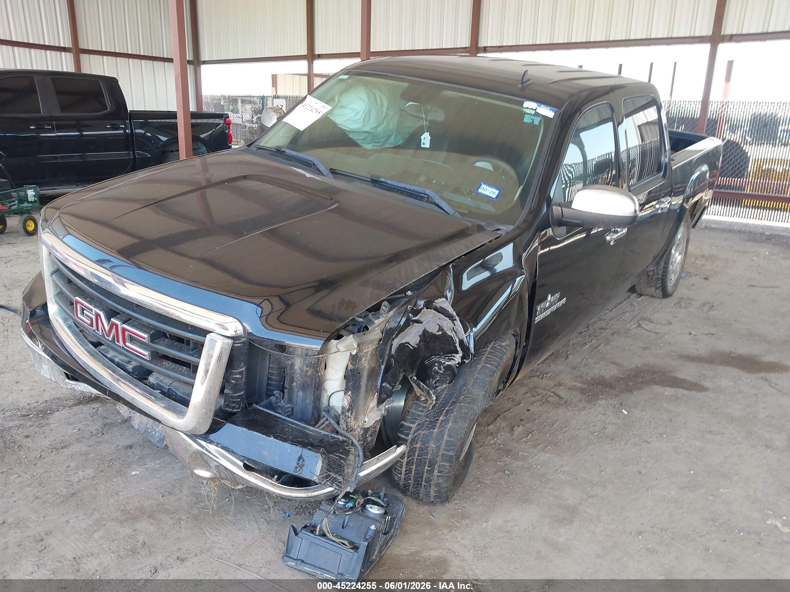 2011 Gmc Sierra 1500 Sle Black vin: 3GTP1VE02BG332151