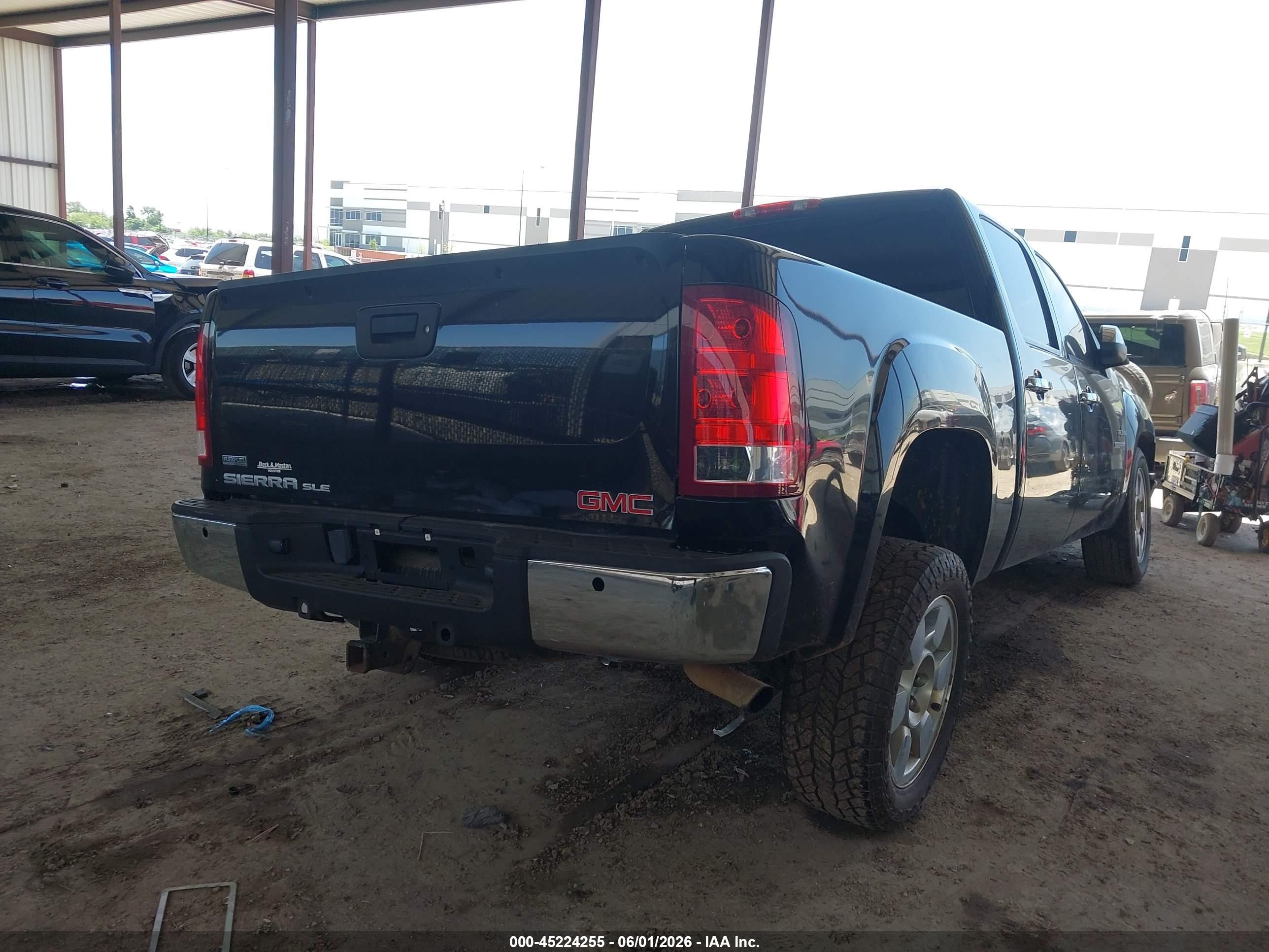 2011 Gmc Sierra 1500 Sle Black vin: 3GTP1VE02BG332151