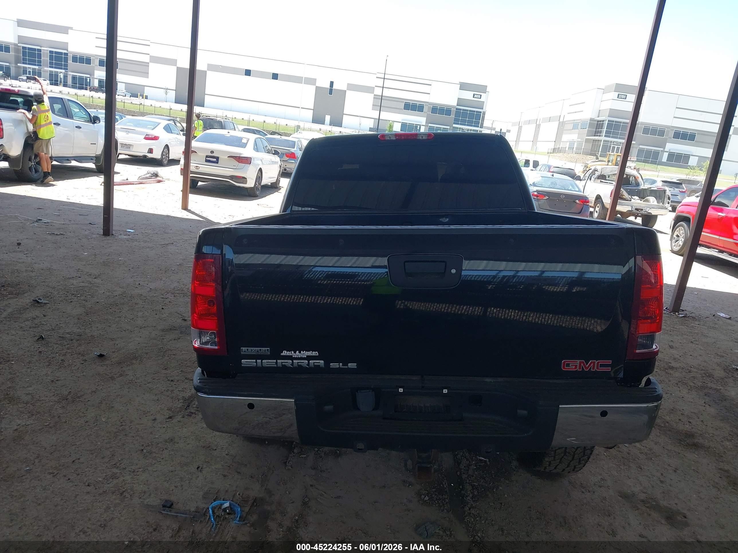 2011 Gmc Sierra 1500 Sle Black vin: 3GTP1VE02BG332151