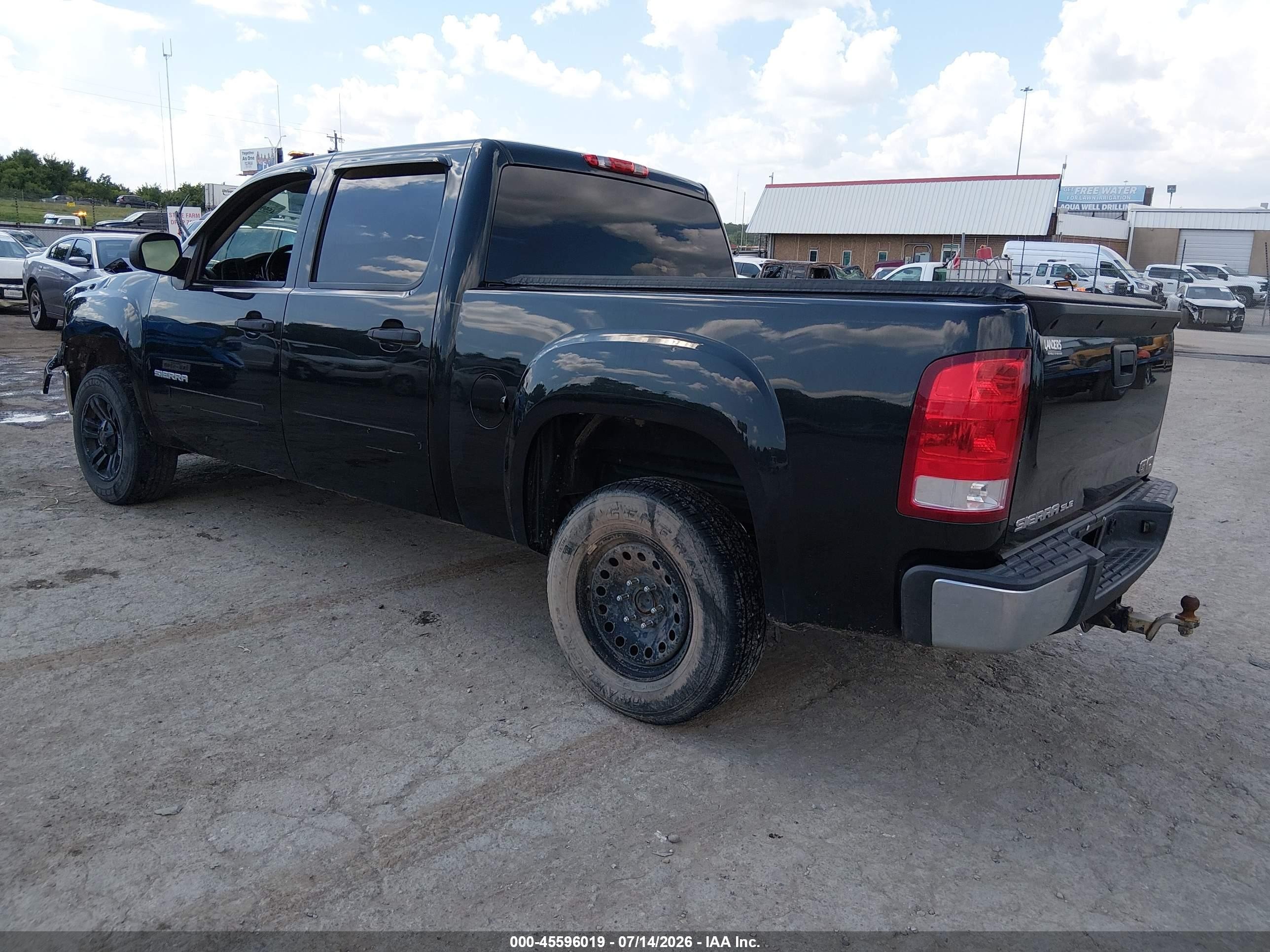 2012 Gmc Sierra 1500 Sle Black vin: 3GTP1VE02CG253788
