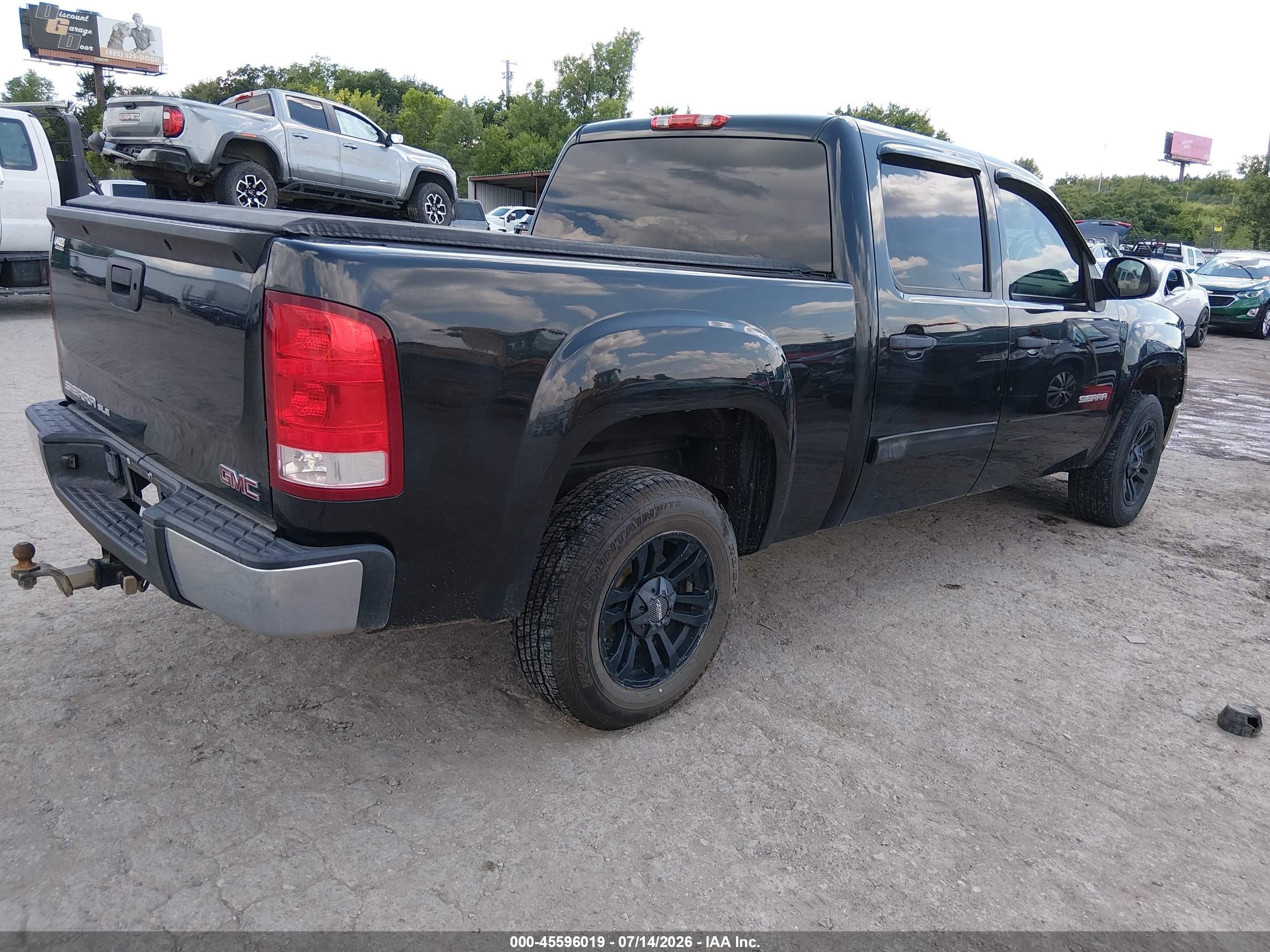 2012 Gmc Sierra 1500 Sle Black vin: 3GTP1VE02CG253788