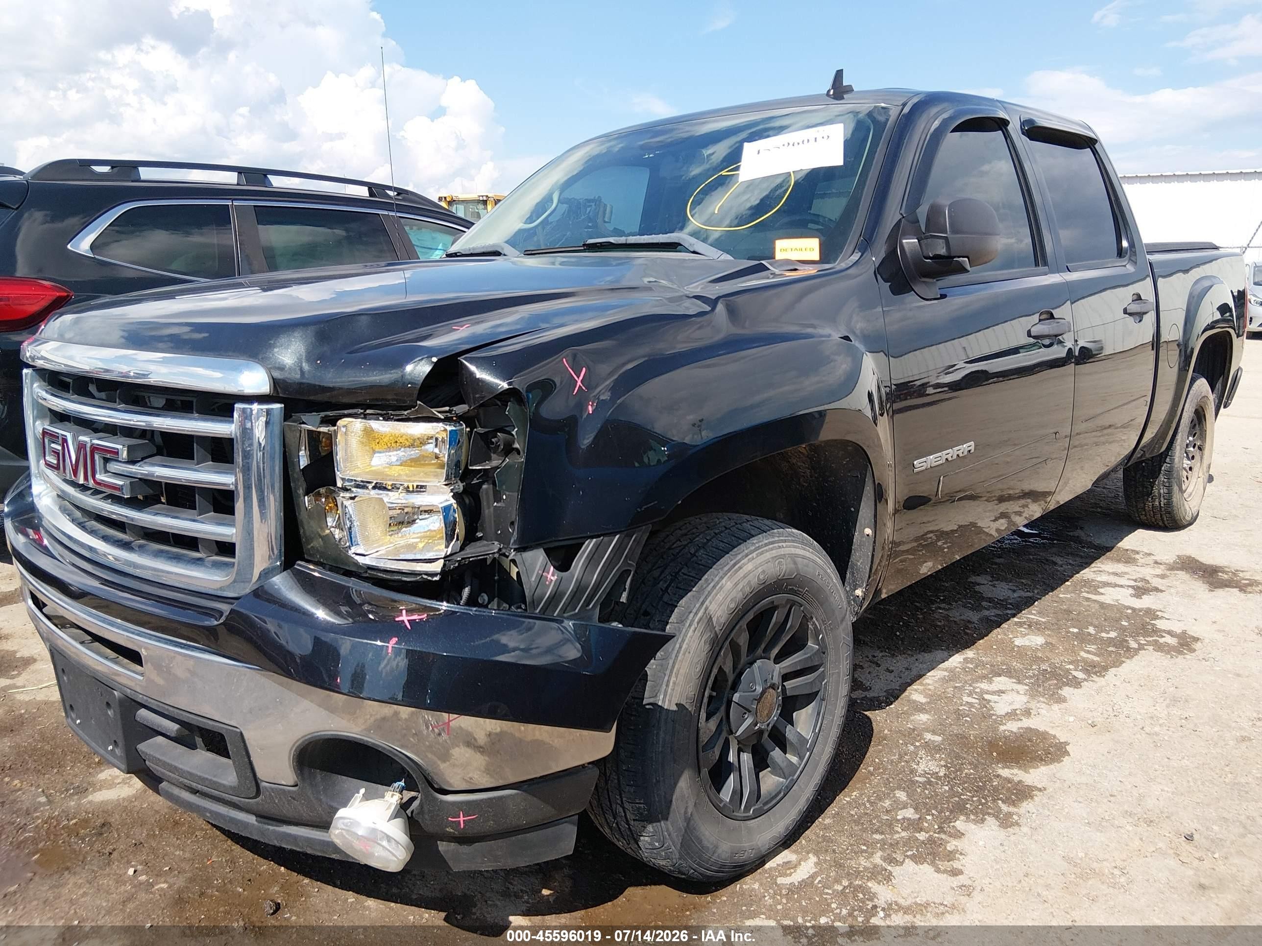 2012 Gmc Sierra 1500 Sle Black vin: 3GTP1VE02CG253788