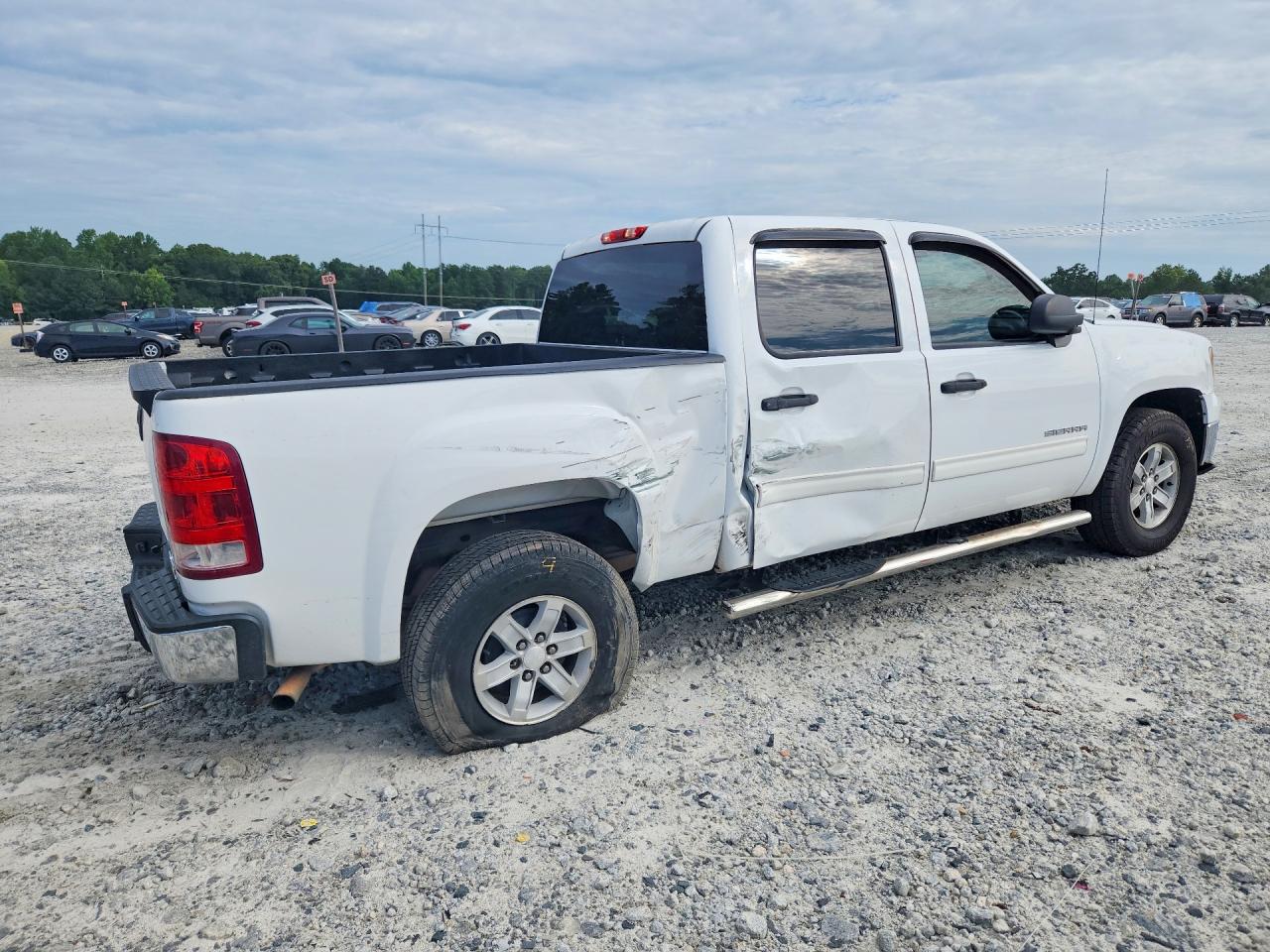 2012 Gmc Sierra C1500 Sle White vin: 3GTP1VE02CG302133