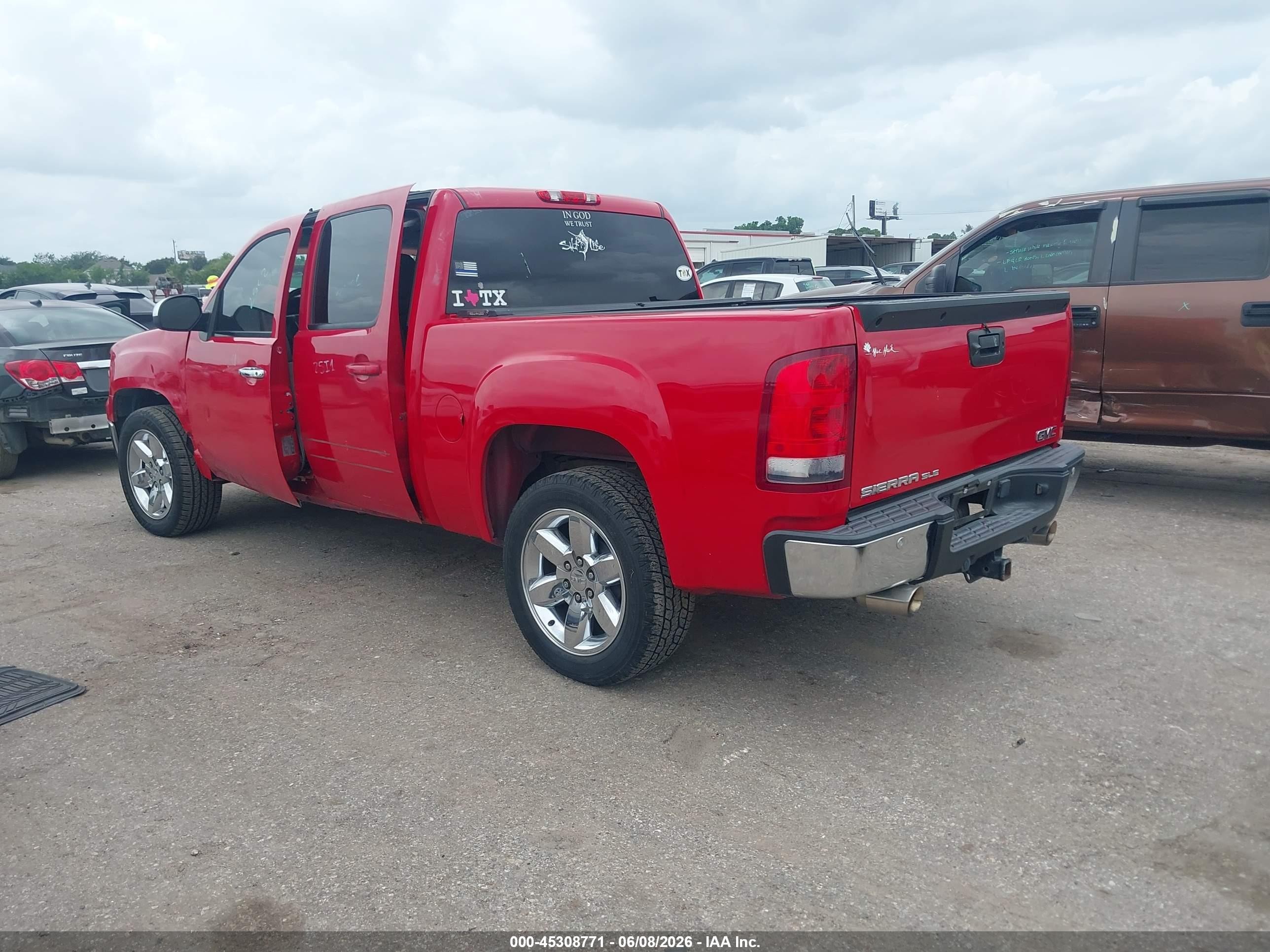 2013 Gmc Sierra 1500 Sle Red vin: 3GTP1VE02DG122586