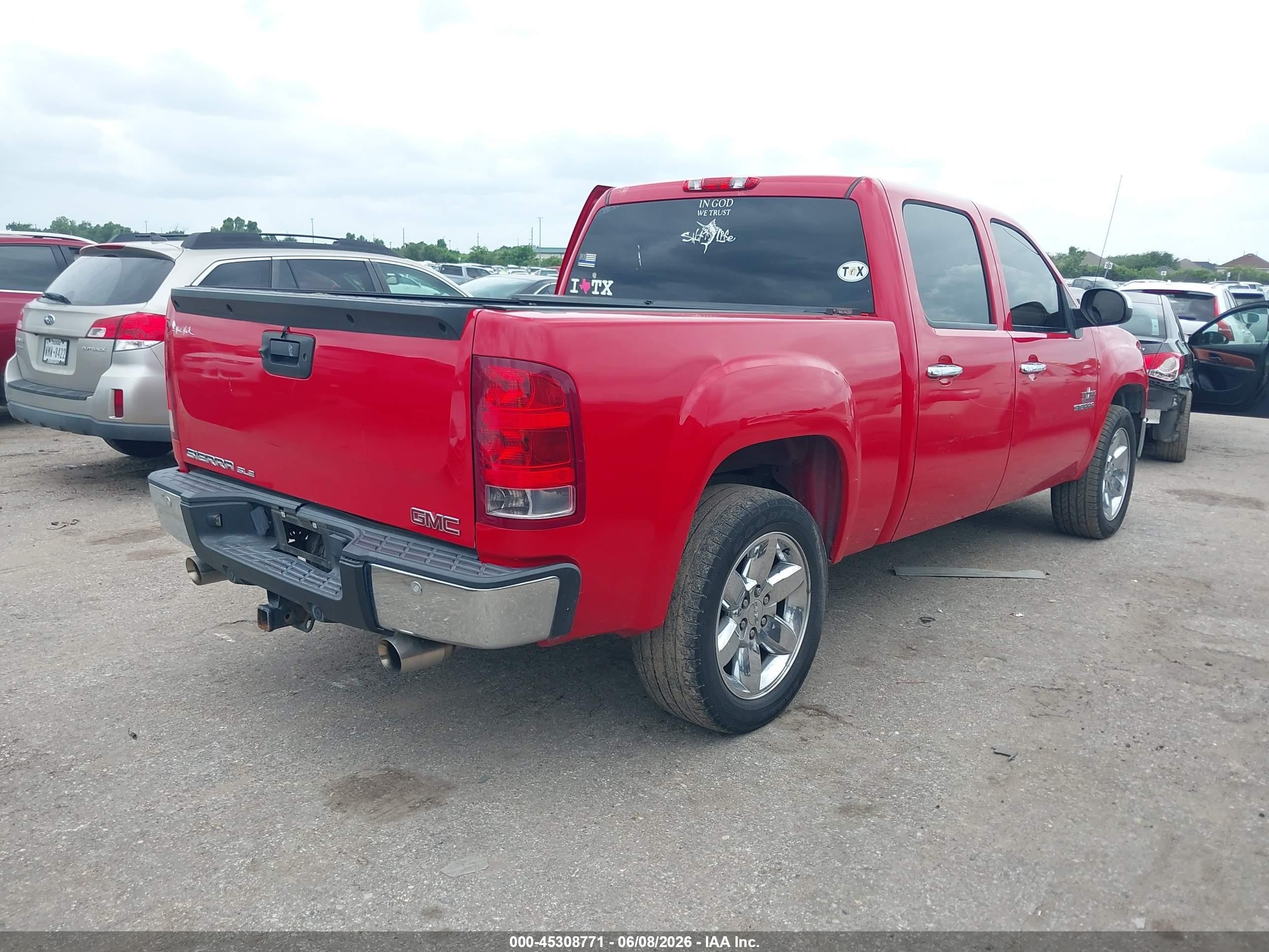 2013 Gmc Sierra 1500 Sle Red vin: 3GTP1VE02DG122586