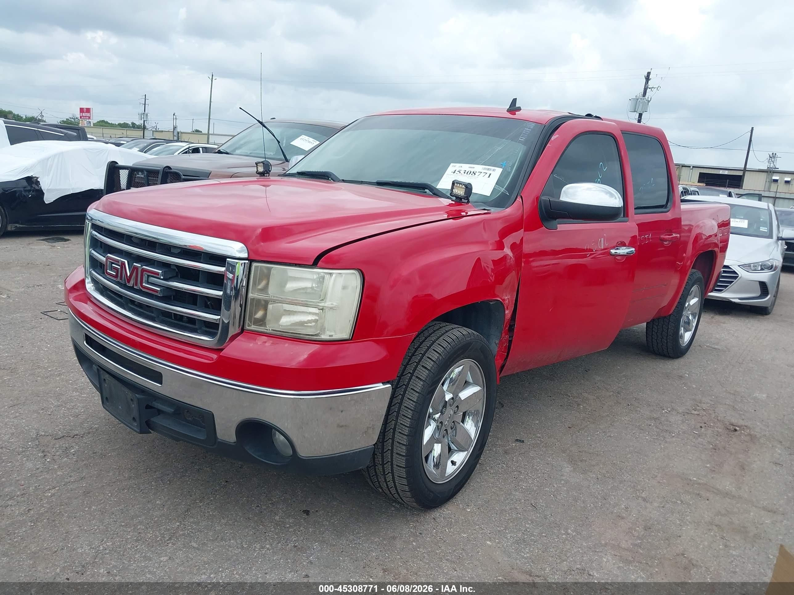 2013 Gmc Sierra 1500 Sle Red vin: 3GTP1VE02DG122586