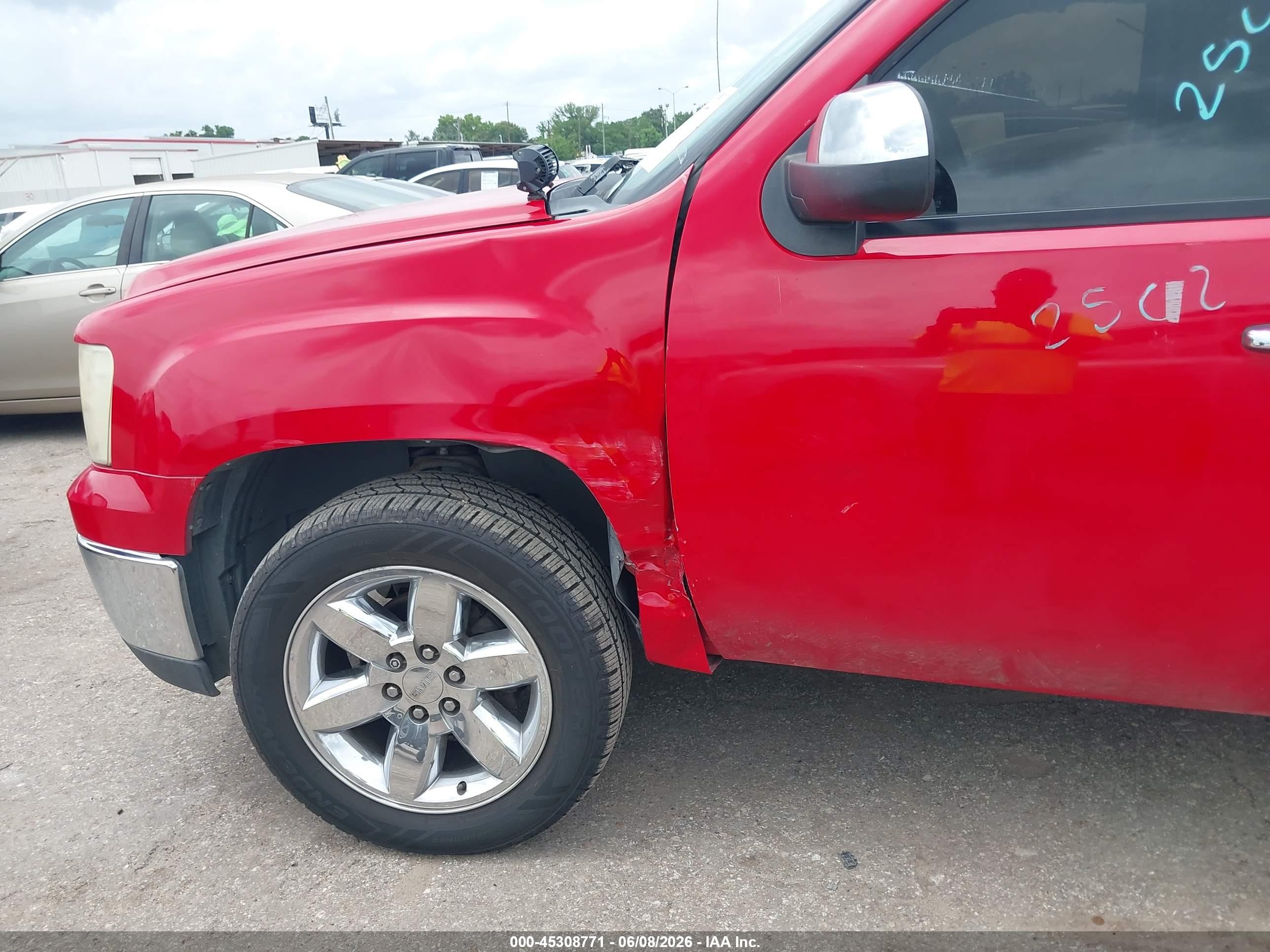 2013 Gmc Sierra 1500 Sle Red vin: 3GTP1VE02DG122586