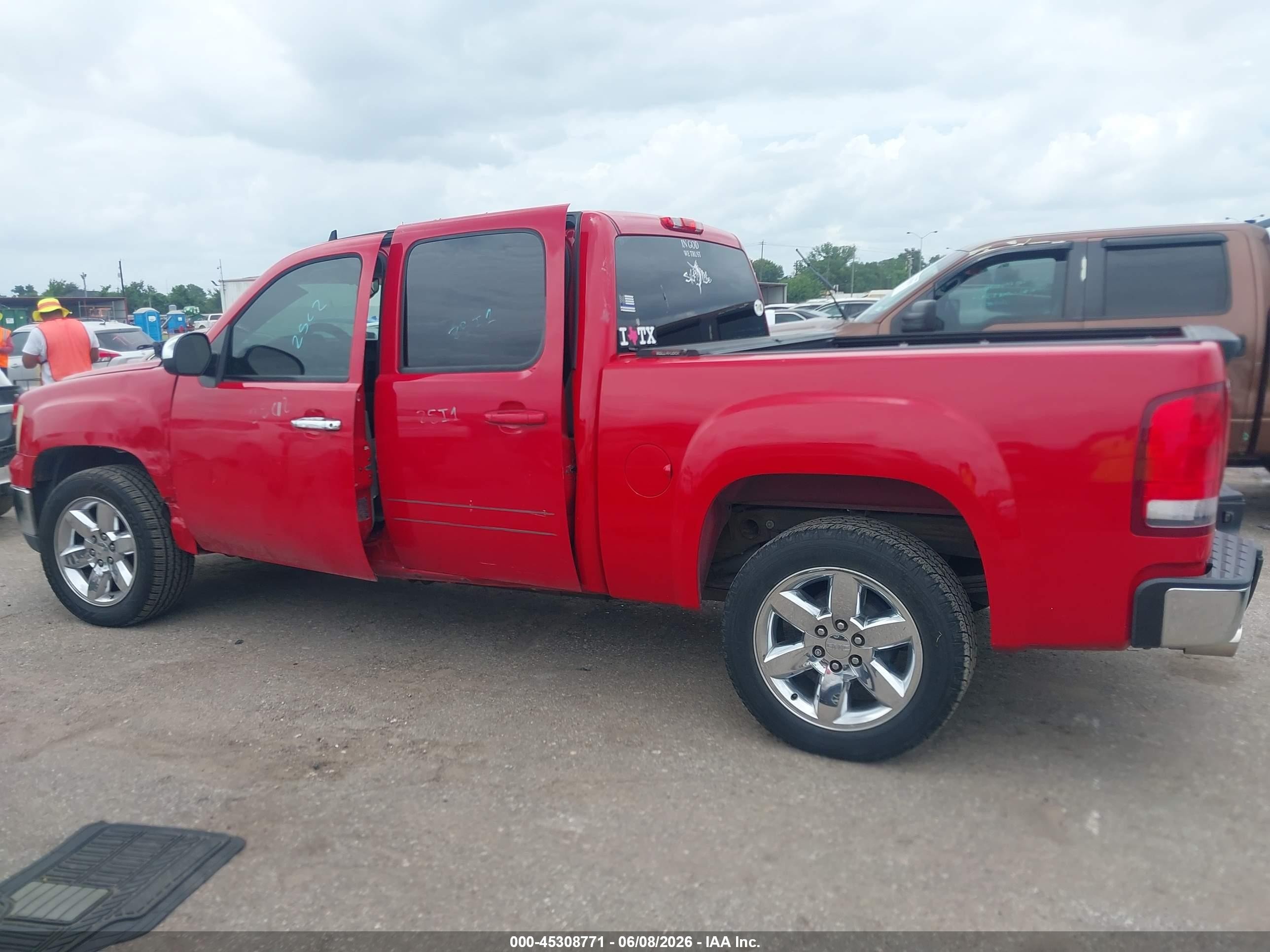 2013 Gmc Sierra 1500 Sle Red vin: 3GTP1VE02DG122586