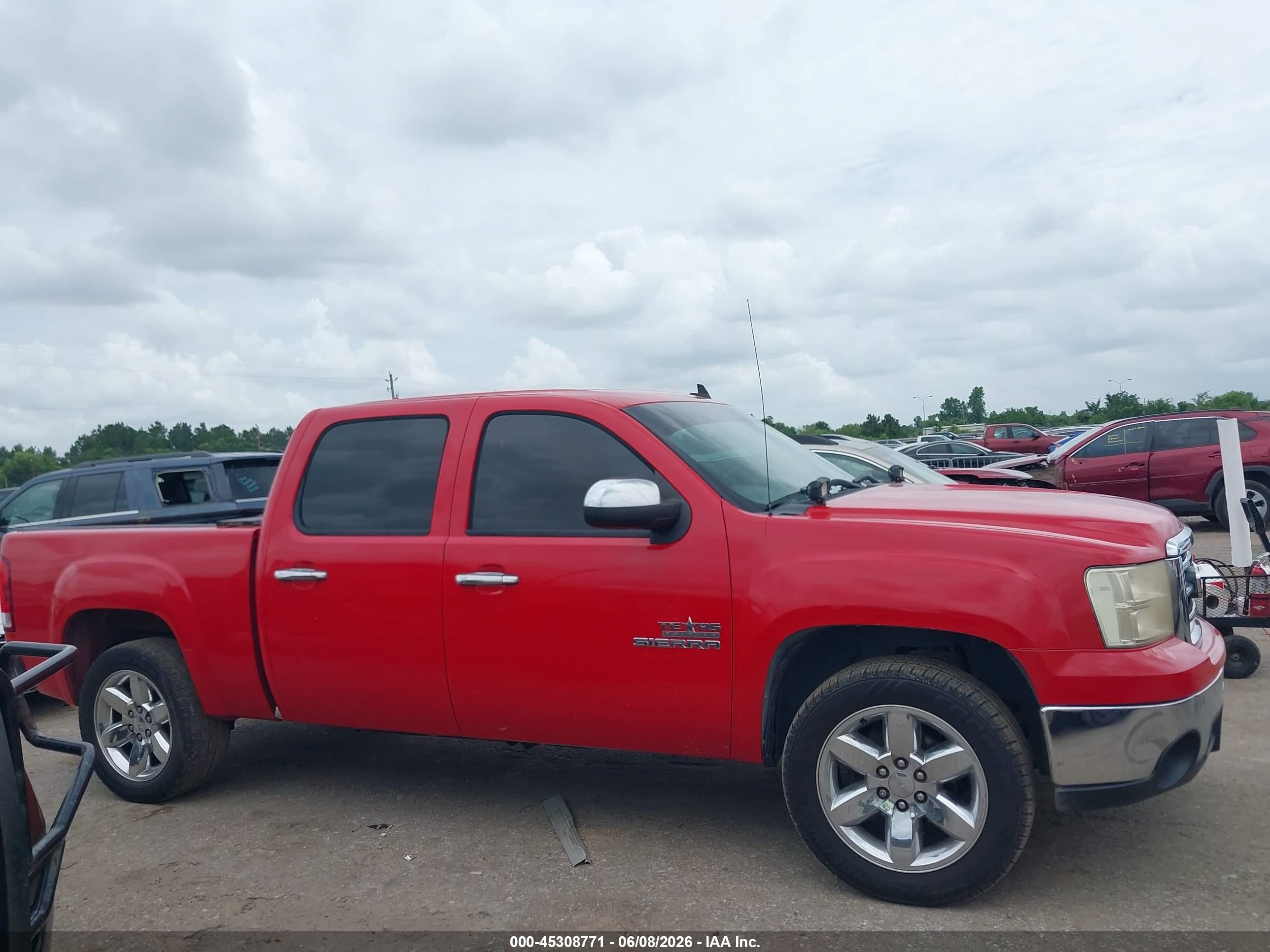 2013 Gmc Sierra 1500 Sle Red vin: 3GTP1VE02DG122586