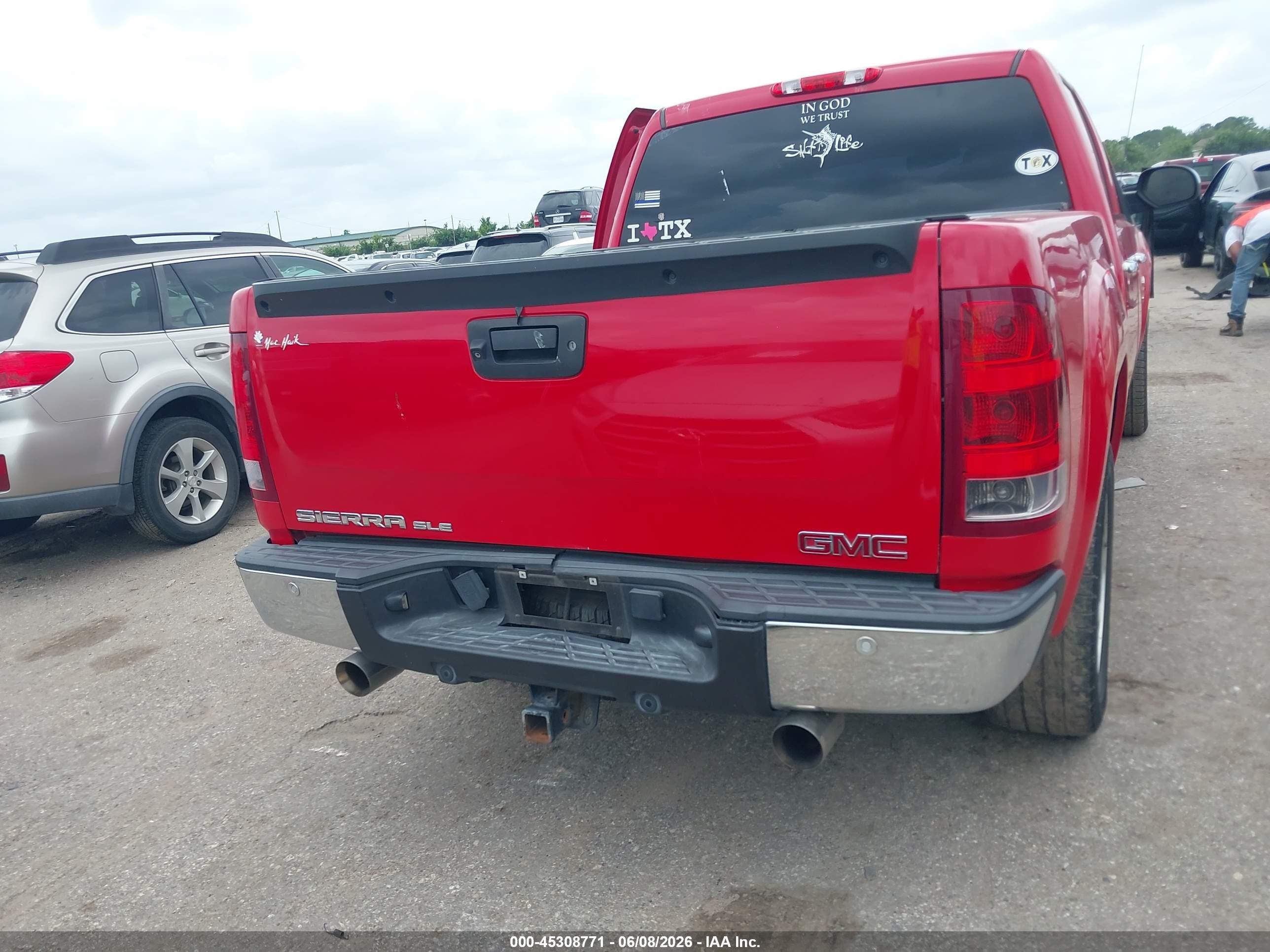 2013 Gmc Sierra 1500 Sle Red vin: 3GTP1VE02DG122586