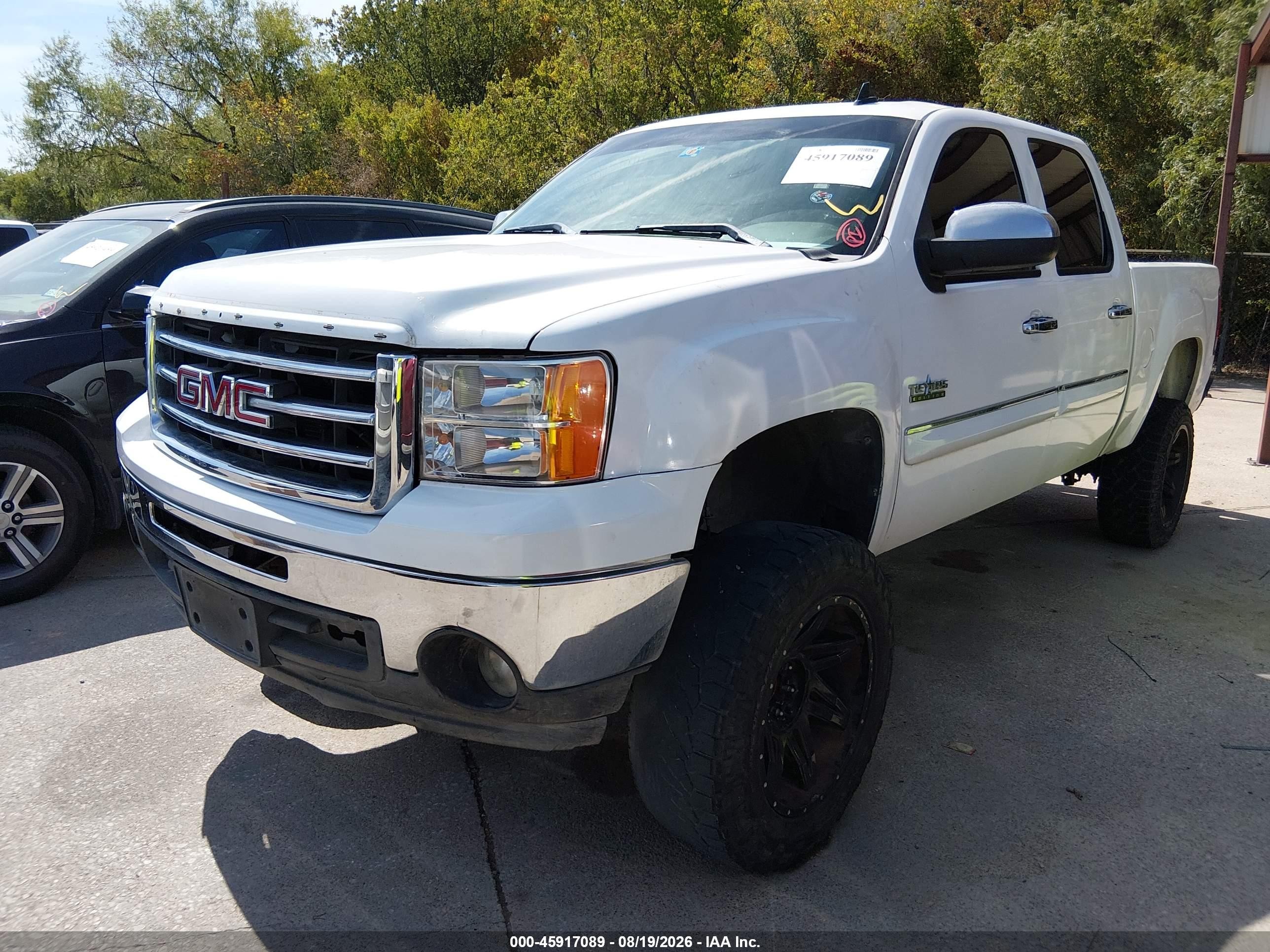 2013 Gmc Sierra 1500 Sle White vin: 3GTP1VE02DG175840