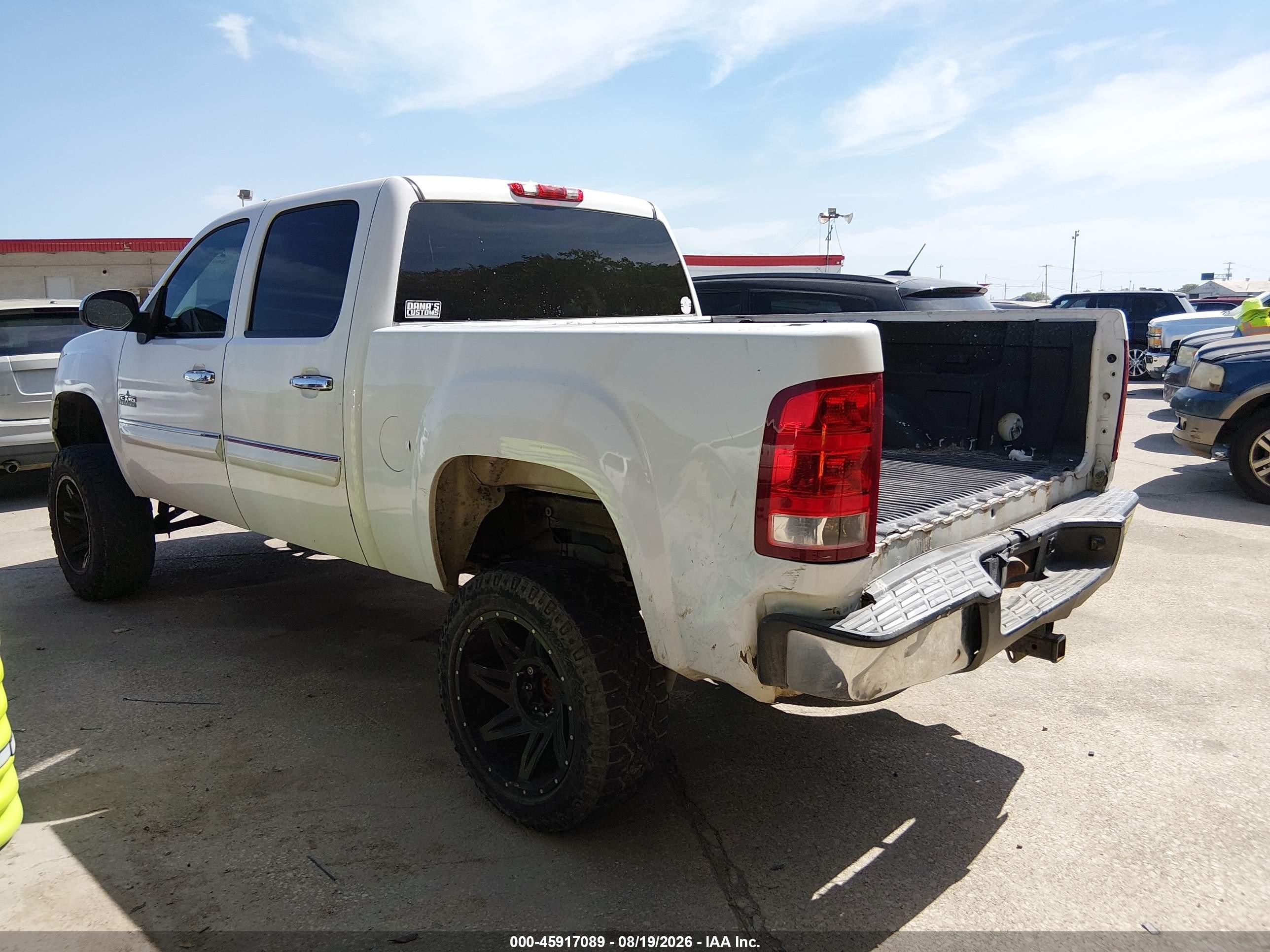 2013 Gmc Sierra 1500 Sle White vin: 3GTP1VE02DG175840