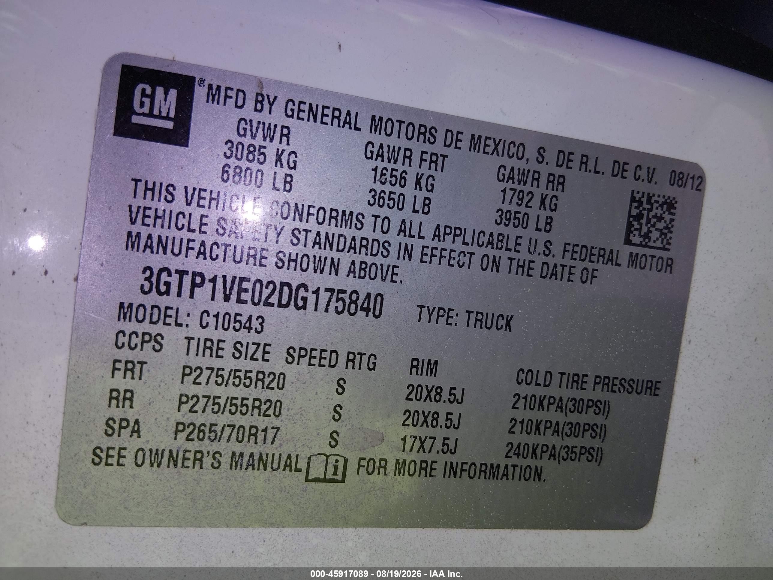 2013 Gmc Sierra 1500 Sle White vin: 3GTP1VE02DG175840