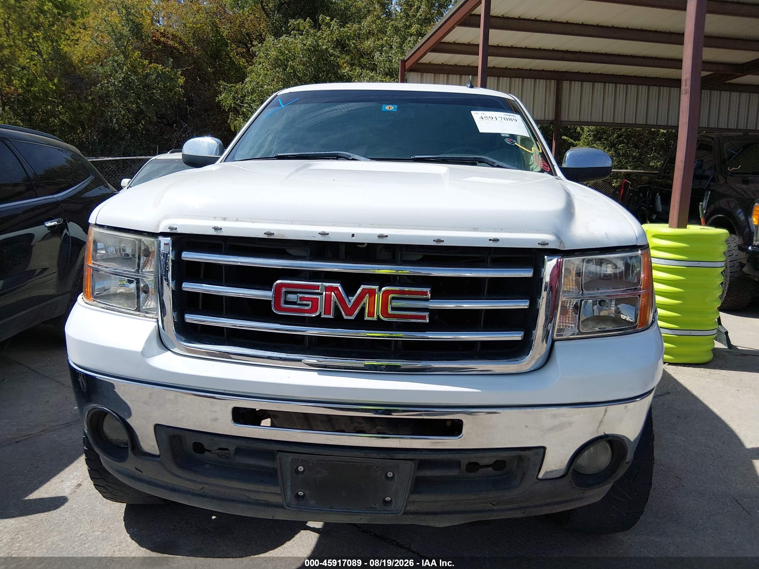 2013 Gmc Sierra 1500 Sle White vin: 3GTP1VE02DG175840