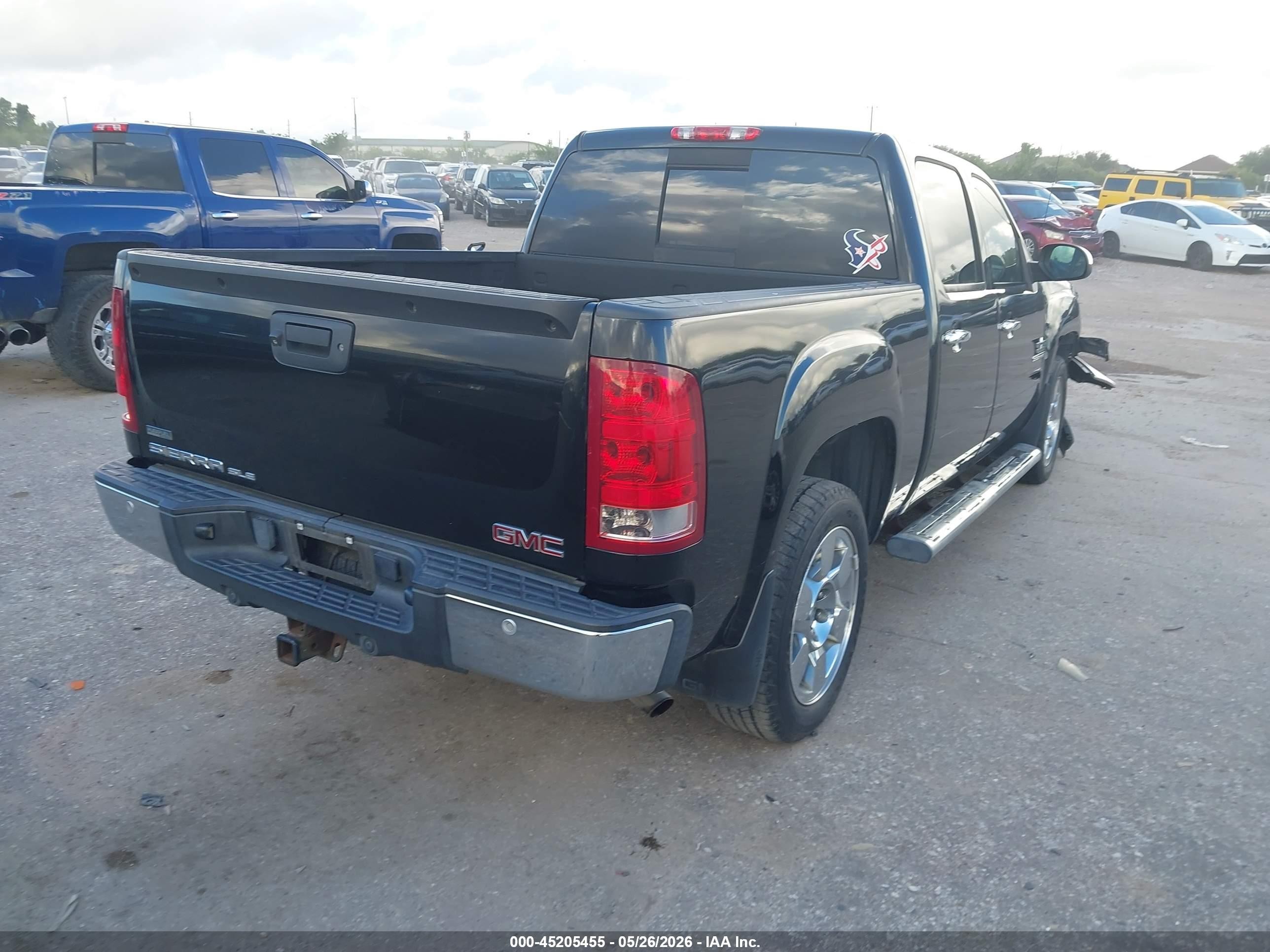 2011 Gmc Sierra 1500 Sle Black vin: 3GTP1VE03BG143668