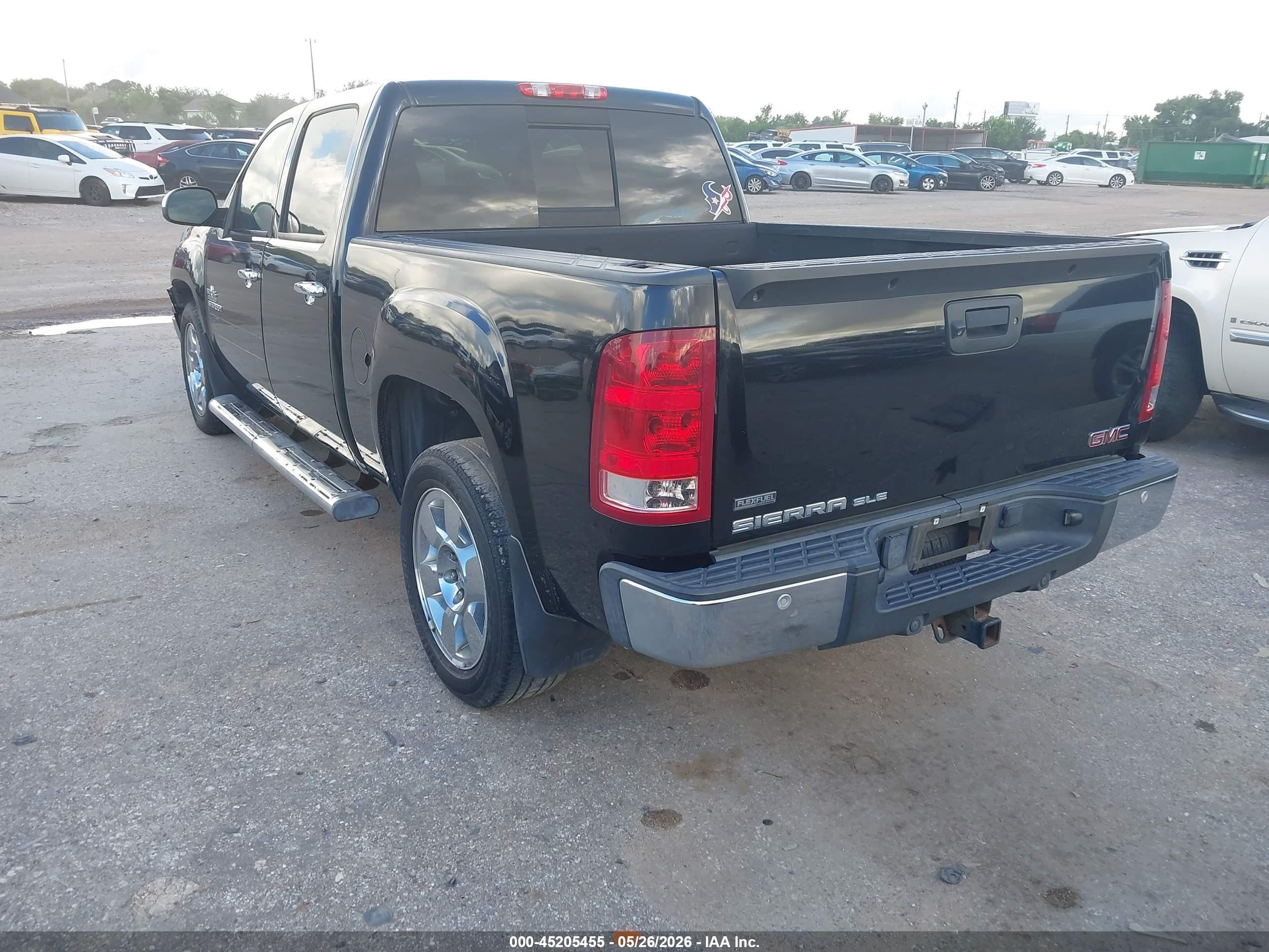 2011 Gmc Sierra 1500 Sle Black vin: 3GTP1VE03BG143668