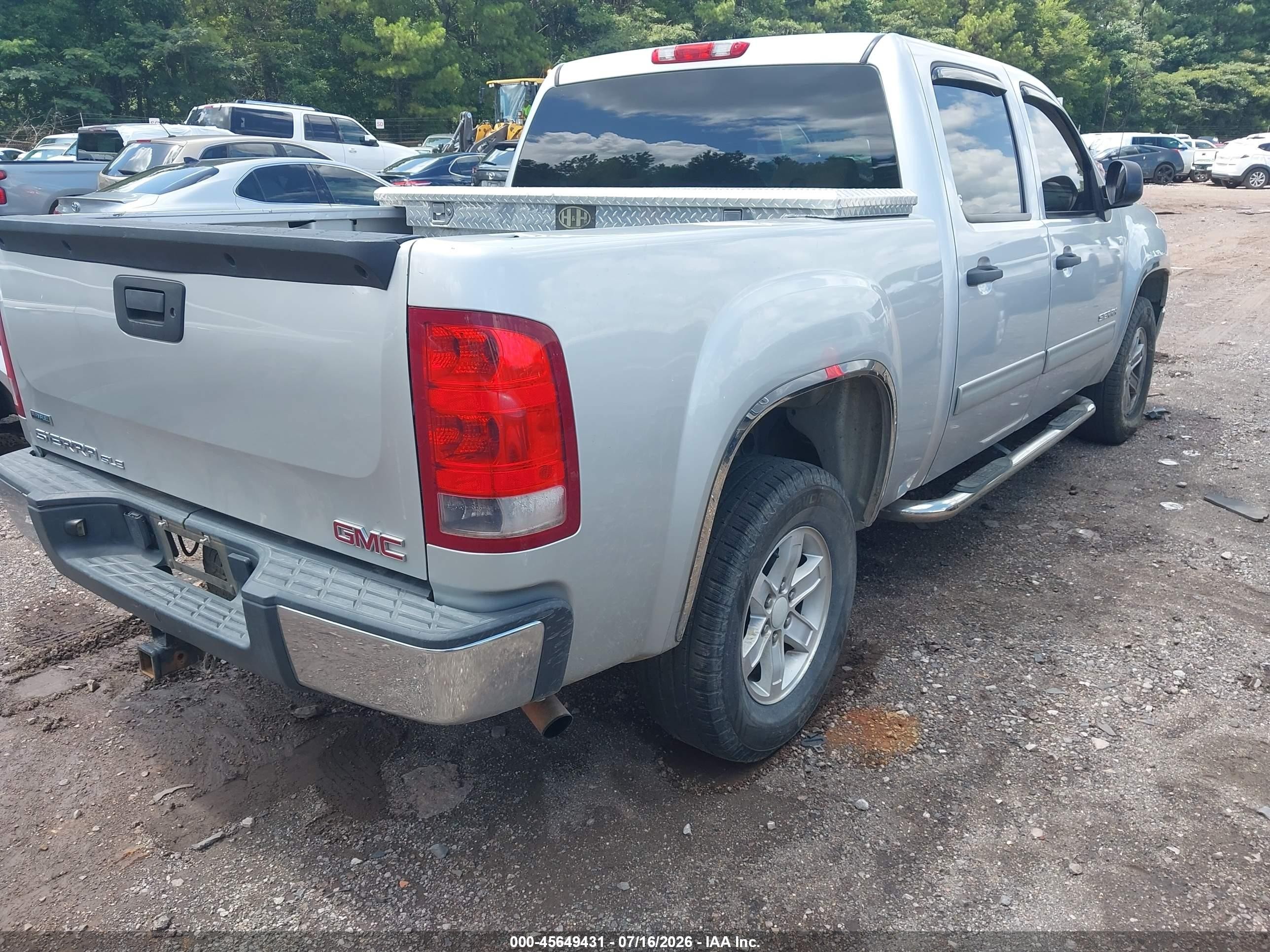 2011 Gmc Sierra 1500 Sle Серебряный vin: 3GTP1VE03BG269707