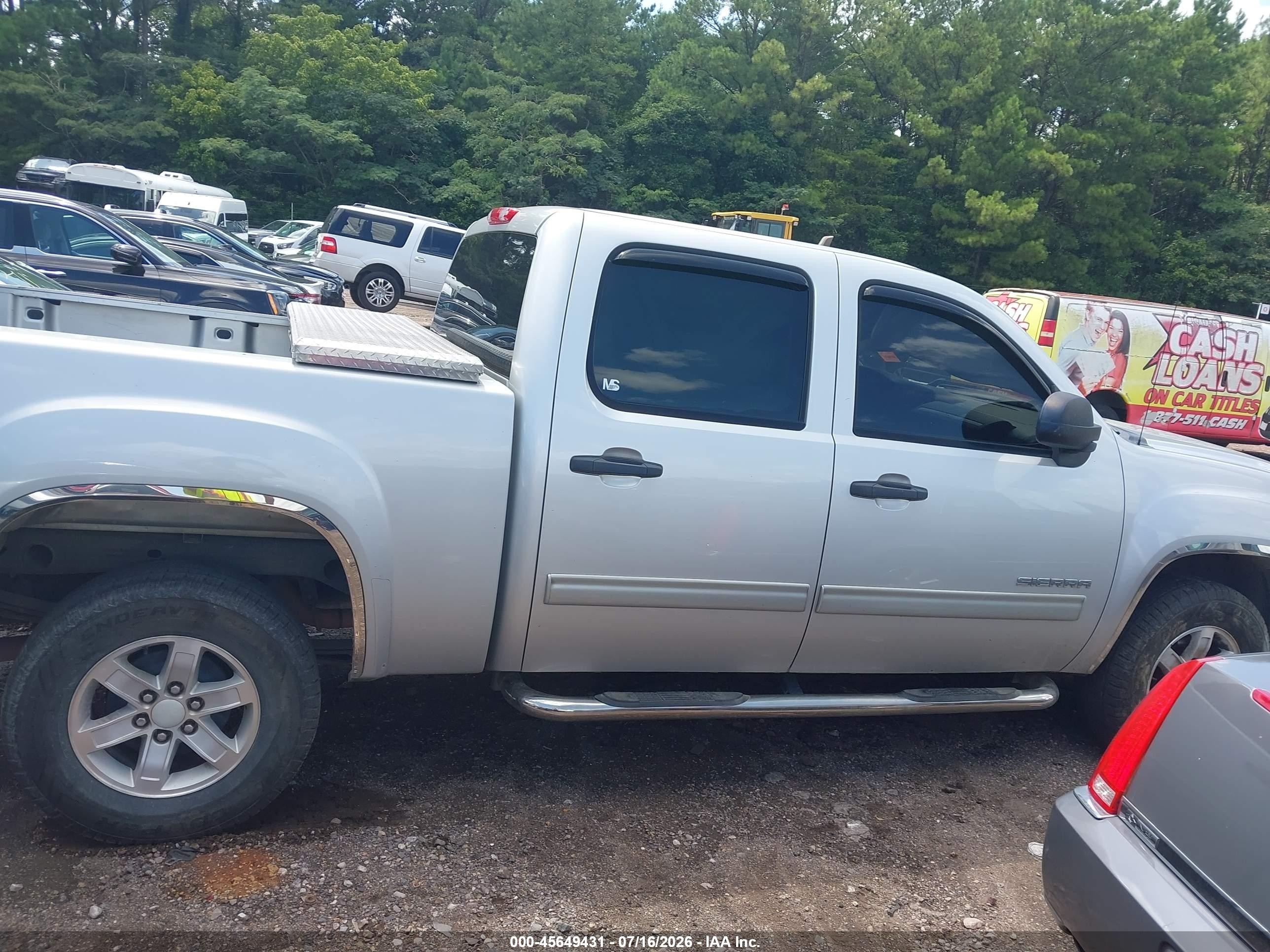 2011 Gmc Sierra 1500 Sle Серебряный vin: 3GTP1VE03BG269707