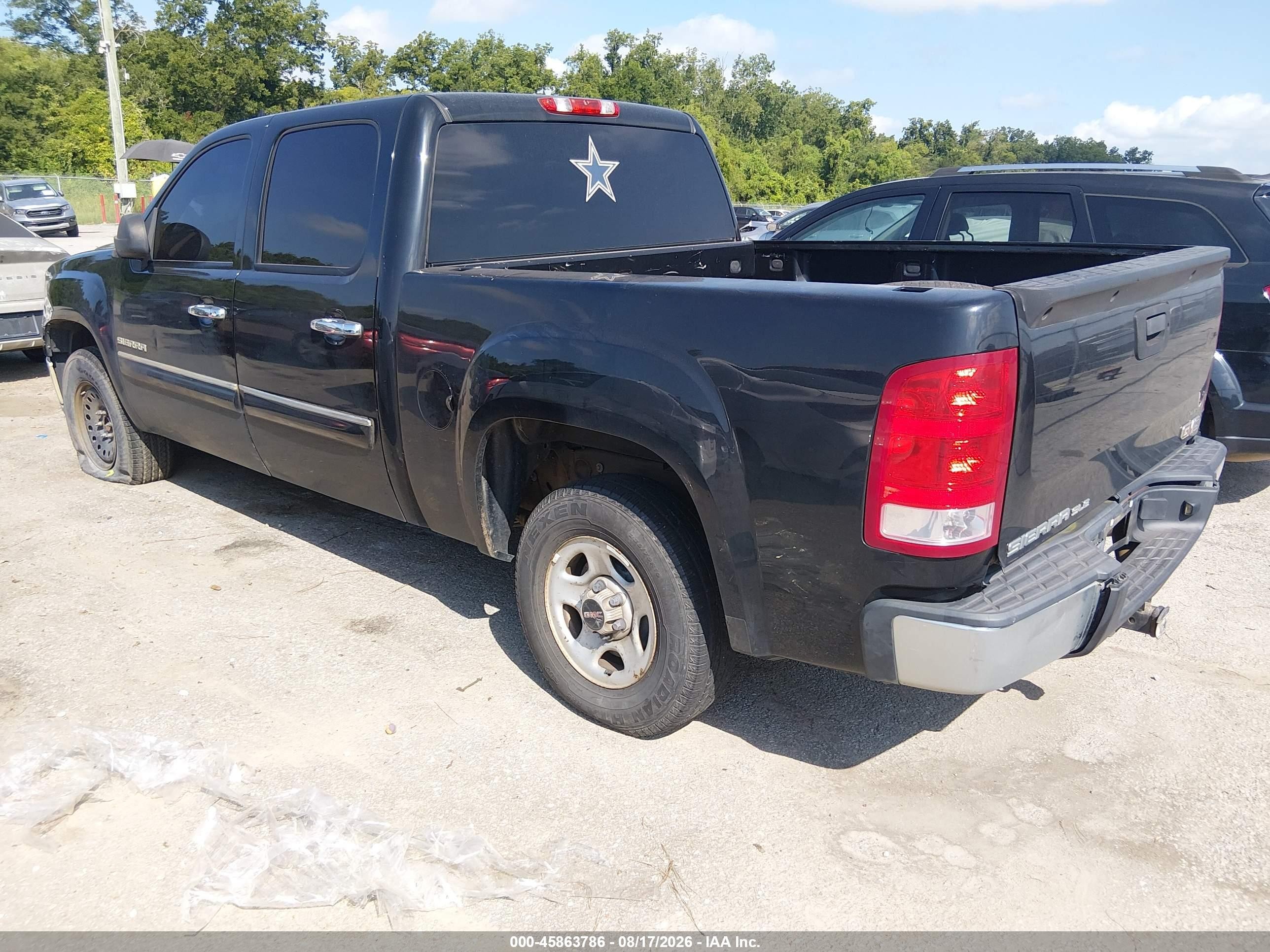 2012 Gmc Sierra 1500 Sle Black vin: 3GTP1VE03CG185887