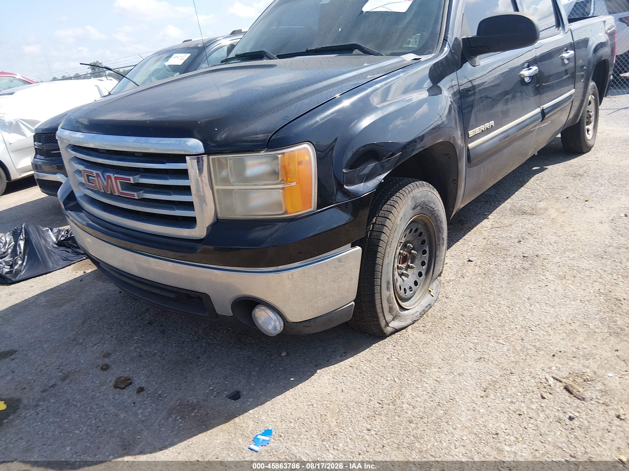 2012 Gmc Sierra 1500 Sle Black vin: 3GTP1VE03CG185887