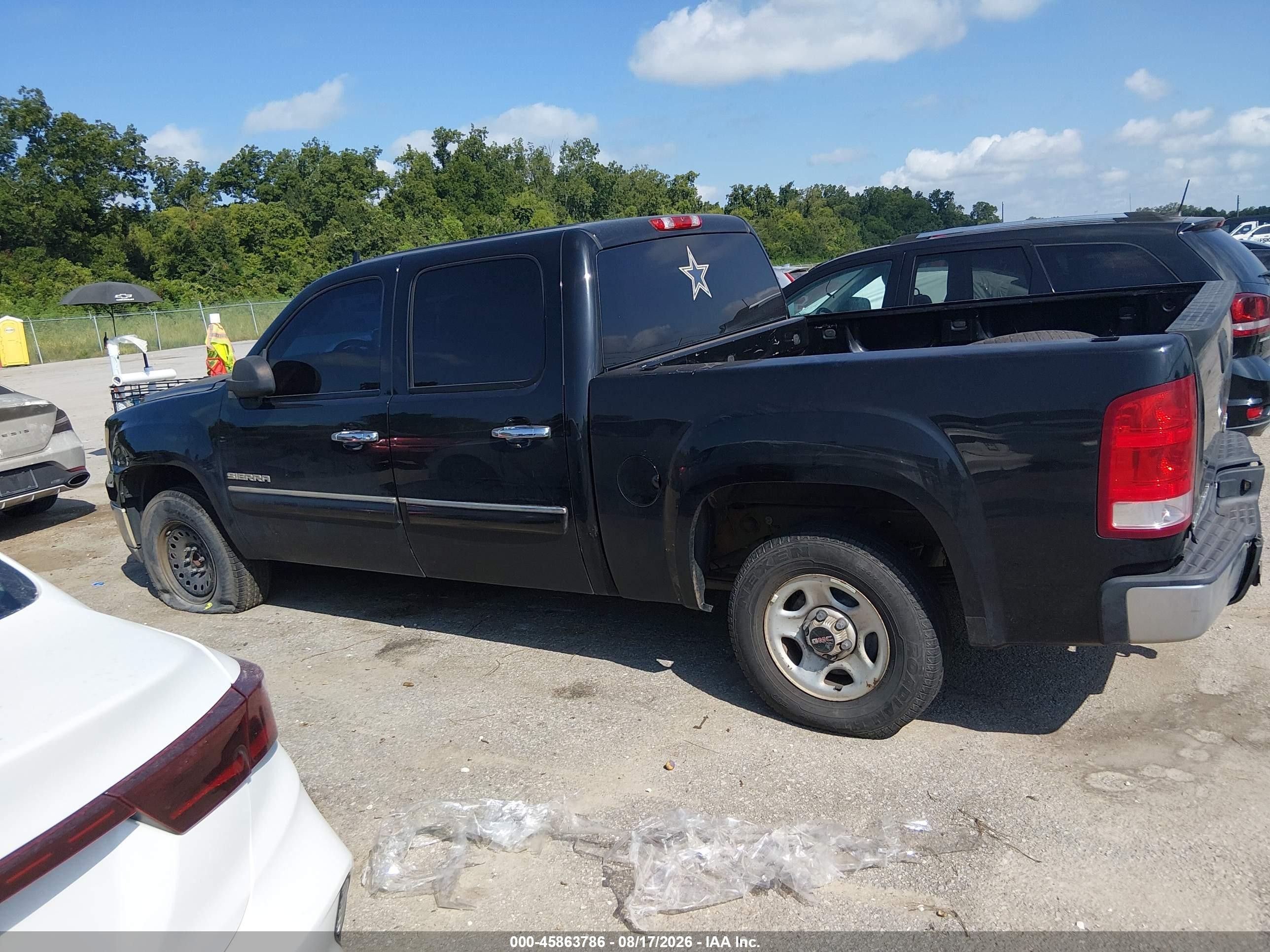 2012 Gmc Sierra 1500 Sle Black vin: 3GTP1VE03CG185887
