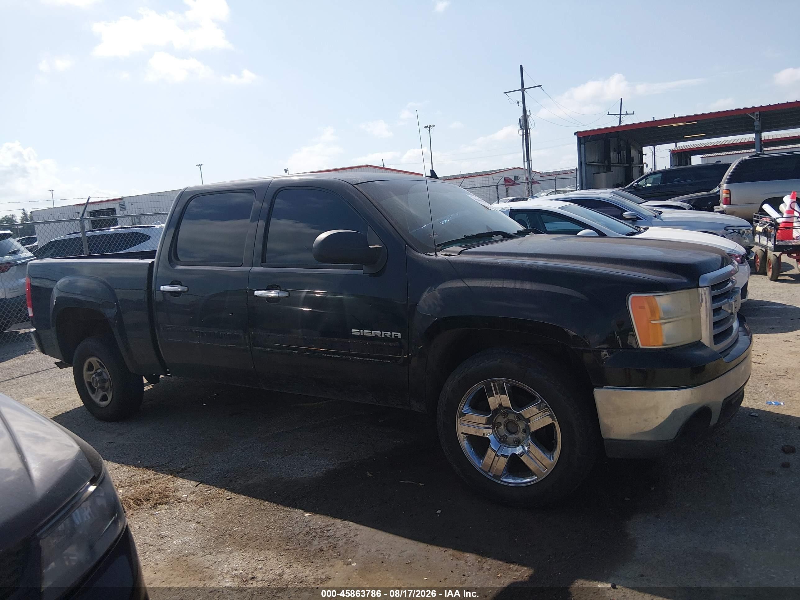 2012 Gmc Sierra 1500 Sle Black vin: 3GTP1VE03CG185887