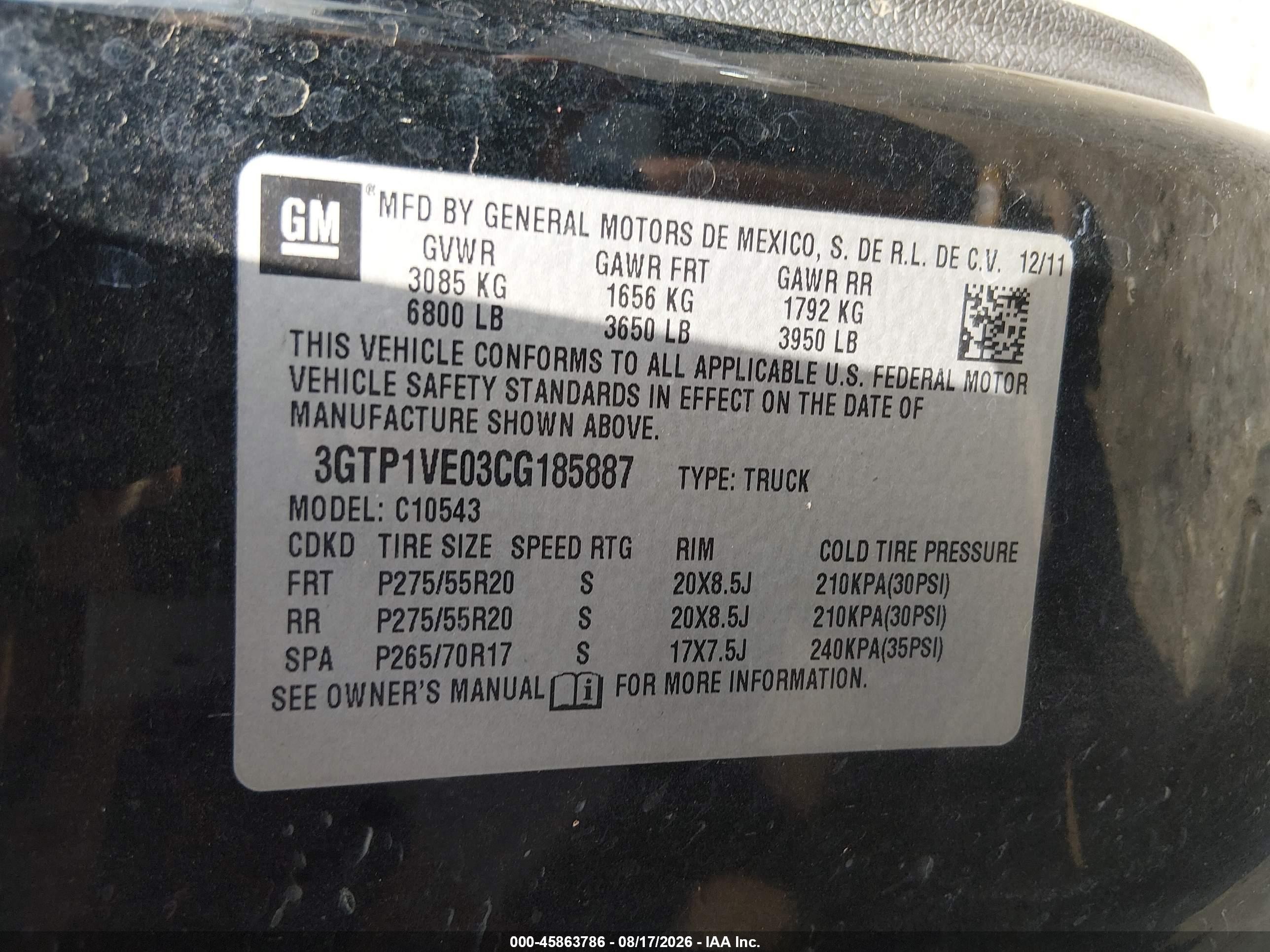 2012 Gmc Sierra 1500 Sle Black vin: 3GTP1VE03CG185887