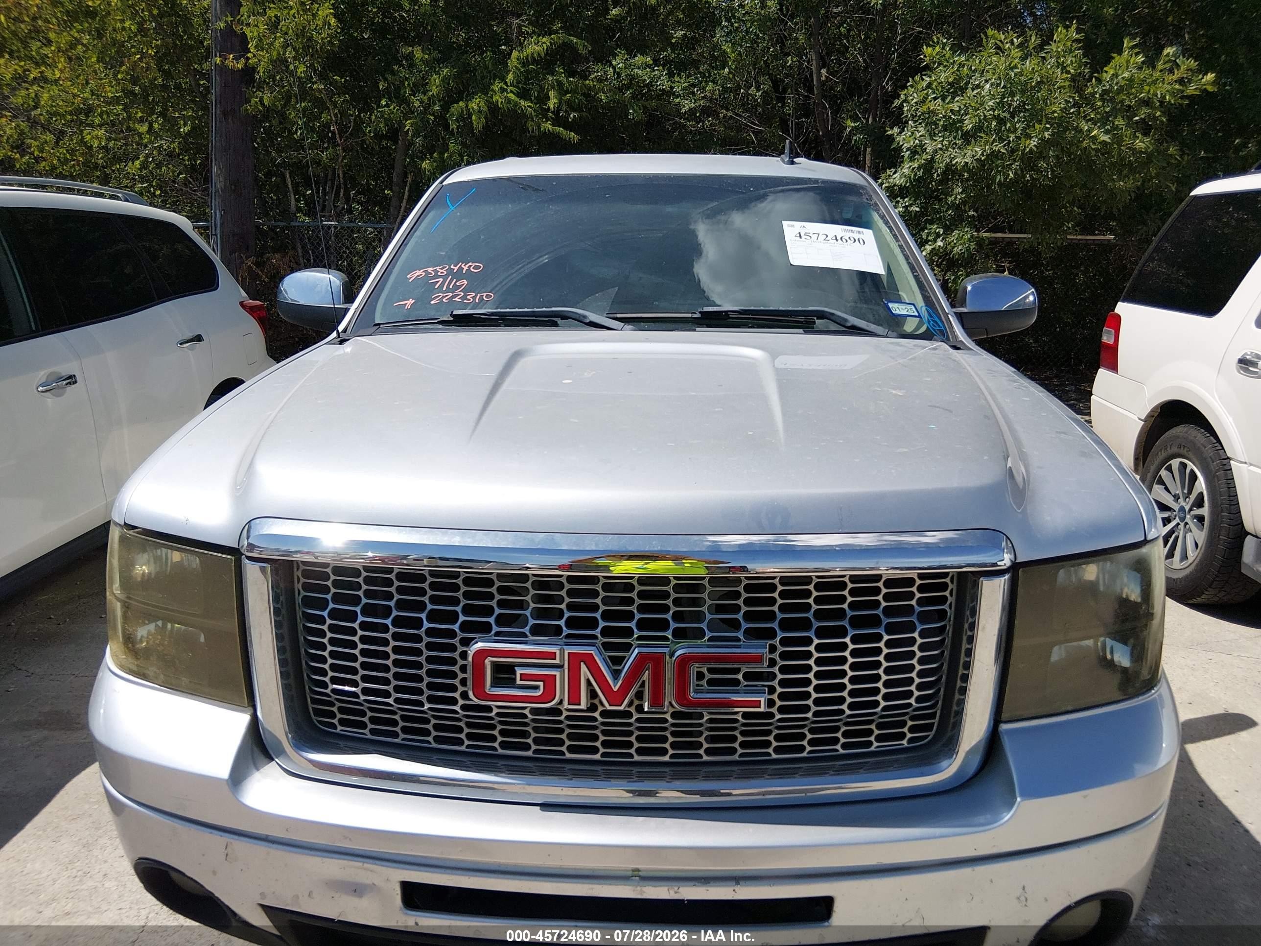 2012 Gmc Sierra 1500 Sle Silver vin: 3GTP1VE03CG222310