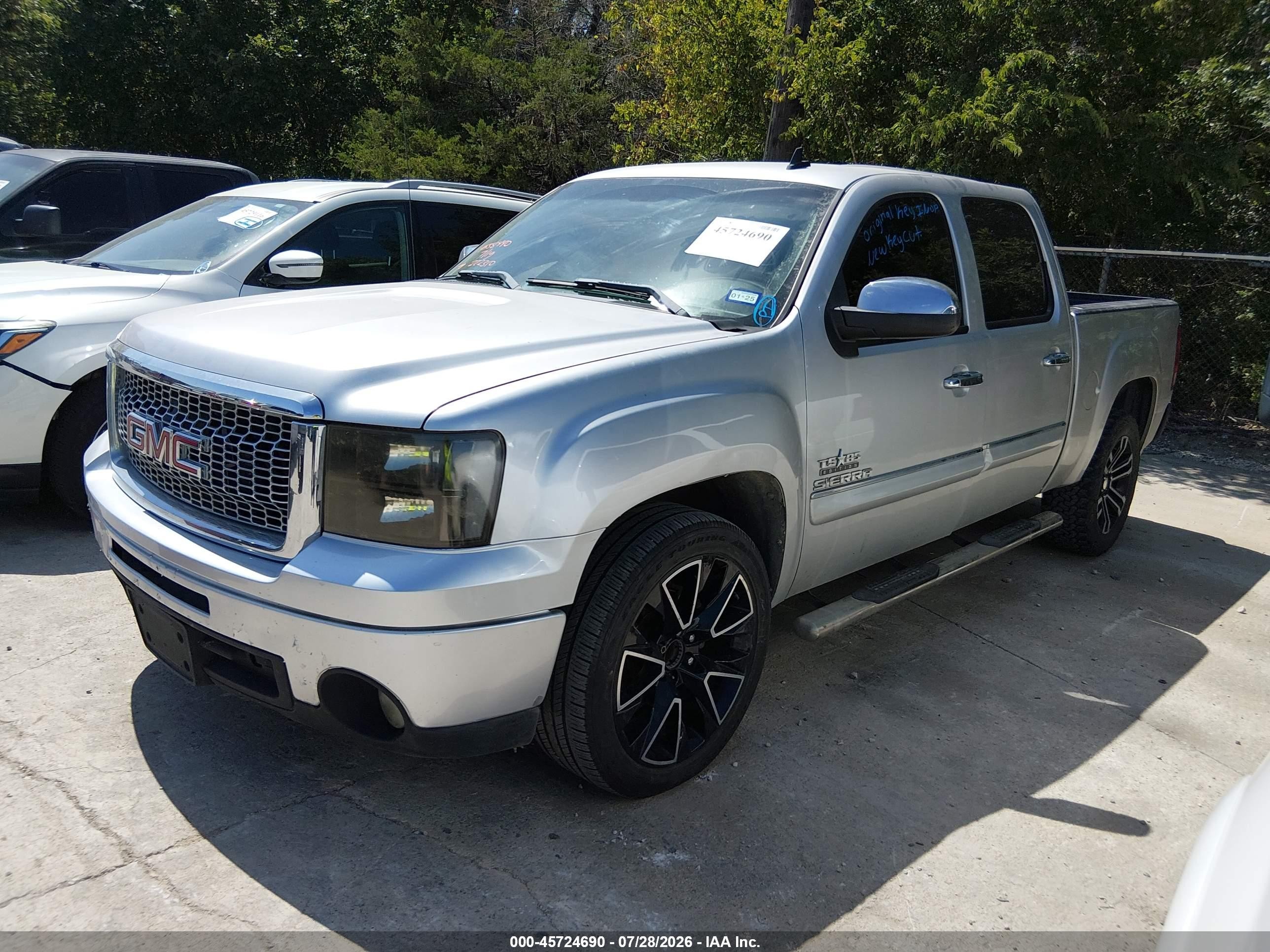 2012 Gmc Sierra 1500 Sle Silver vin: 3GTP1VE03CG222310