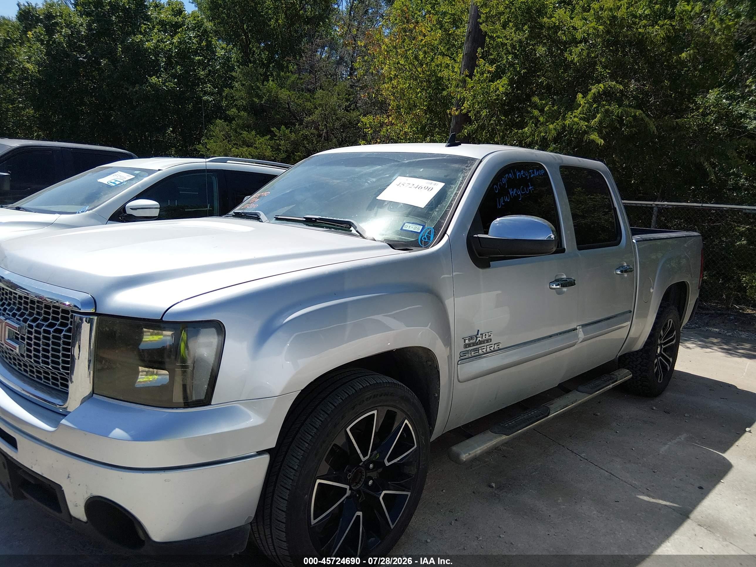 2012 Gmc Sierra 1500 Sle Silver vin: 3GTP1VE03CG222310