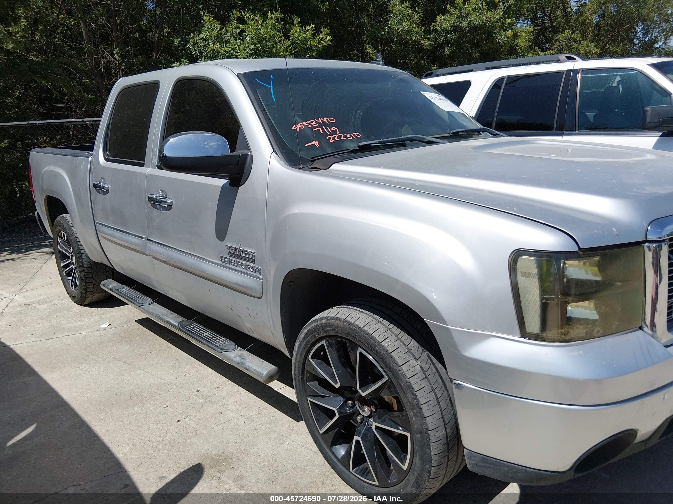 2012 Gmc Sierra 1500 Sle Silver vin: 3GTP1VE03CG222310