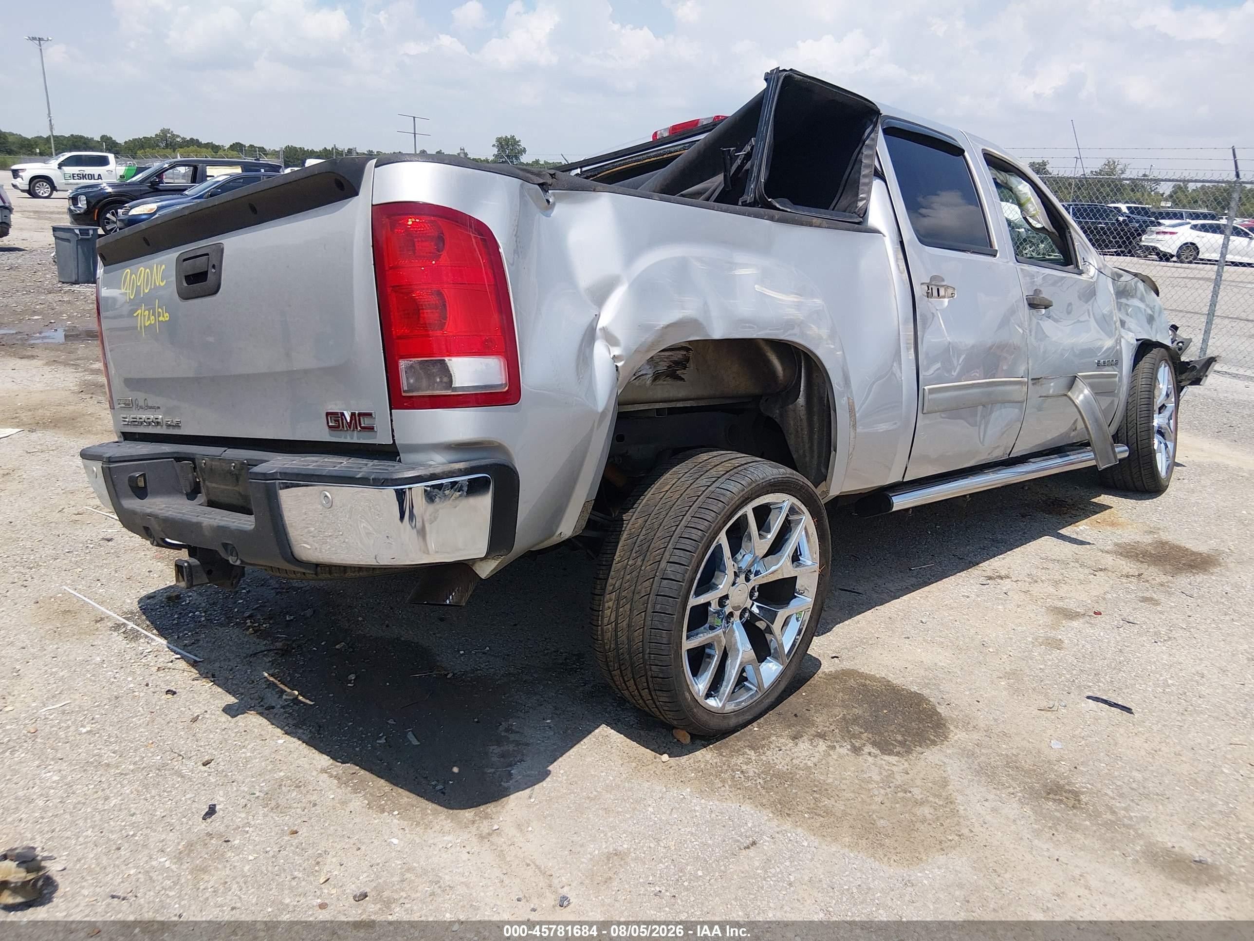 2011 Gmc Sierra 1500 Sle Silver vin: 3GTP1VE04BG308160