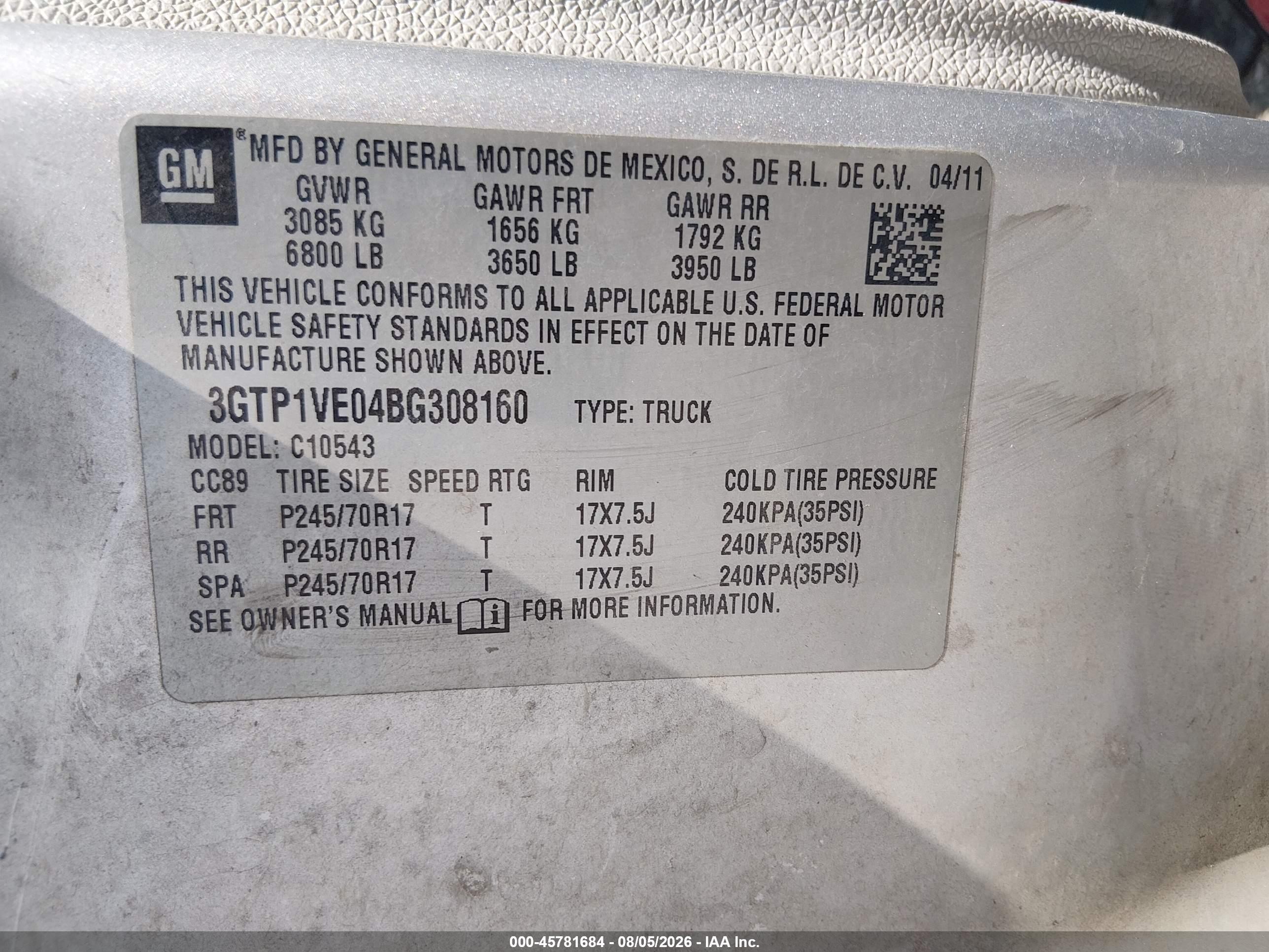 2011 Gmc Sierra 1500 Sle Silver vin: 3GTP1VE04BG308160