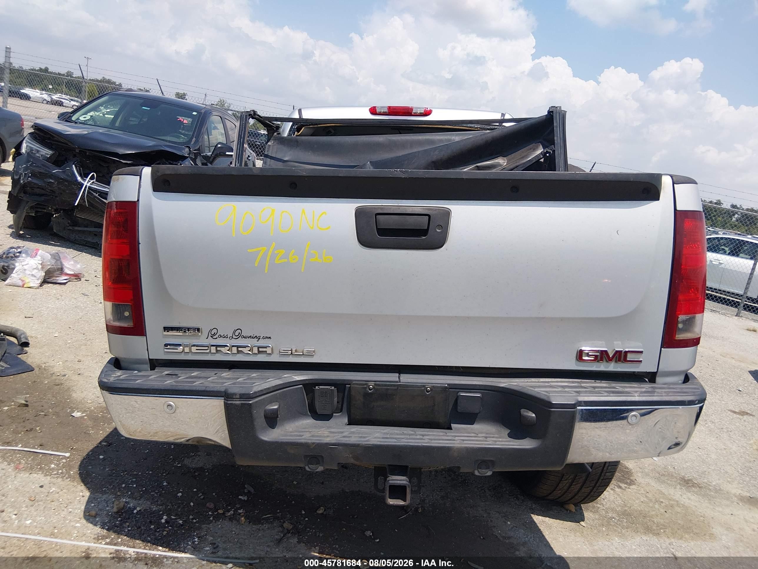 2011 Gmc Sierra 1500 Sle Silver vin: 3GTP1VE04BG308160