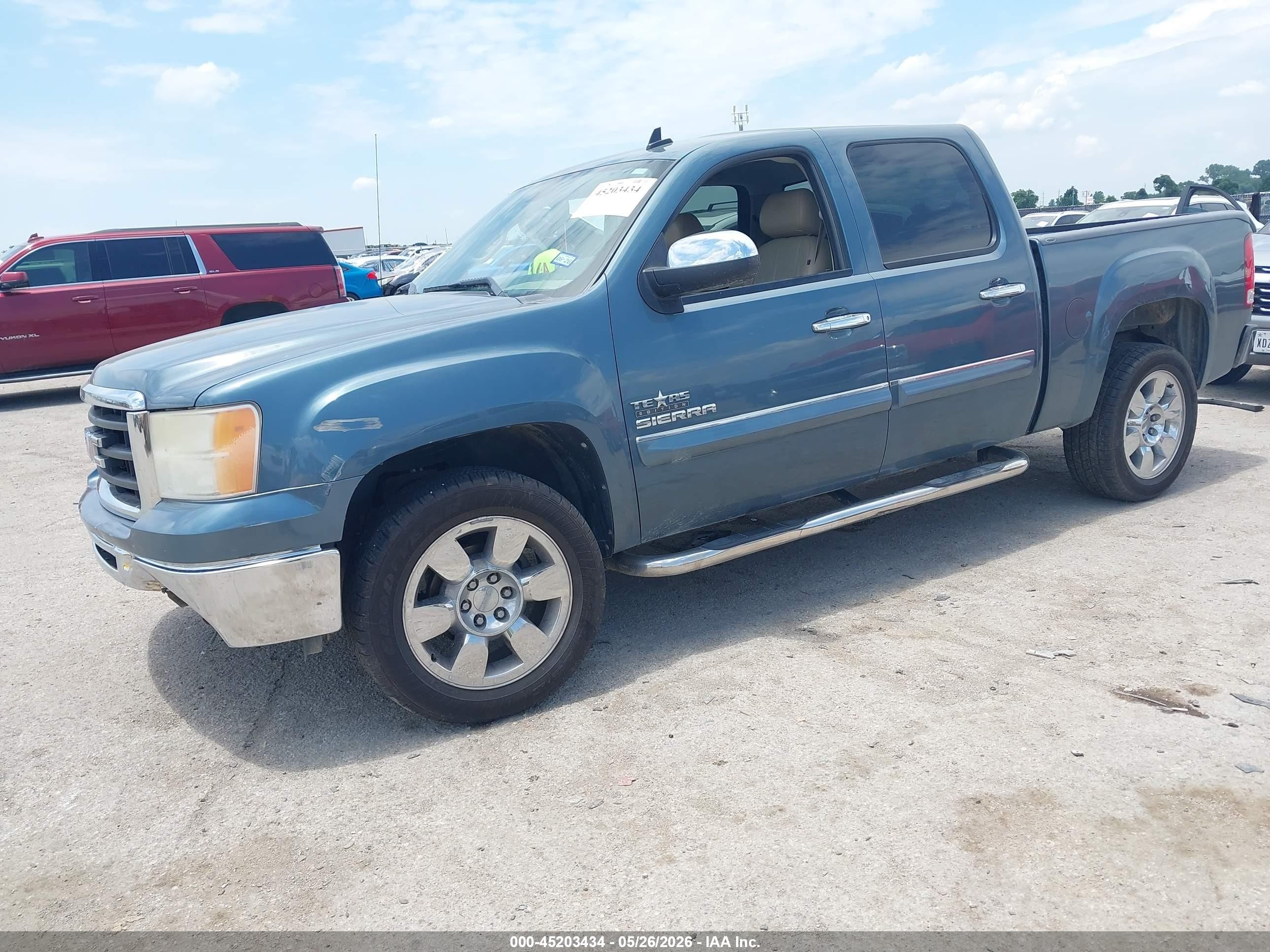 2011 Gmc Sierra 1500 Sle Blue vin: 3GTP1VE04BG376605