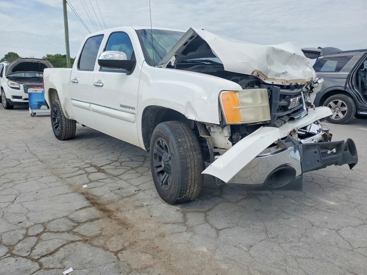 2011 Gmc Sierra C1500 Sle White vin: 3GTP1VE04BG387572