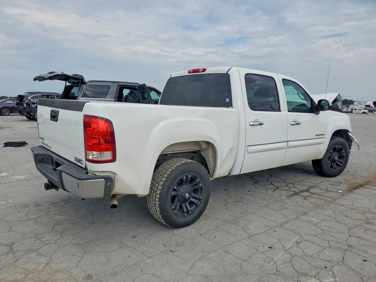2011 Gmc Sierra C1500 Sle White vin: 3GTP1VE04BG387572