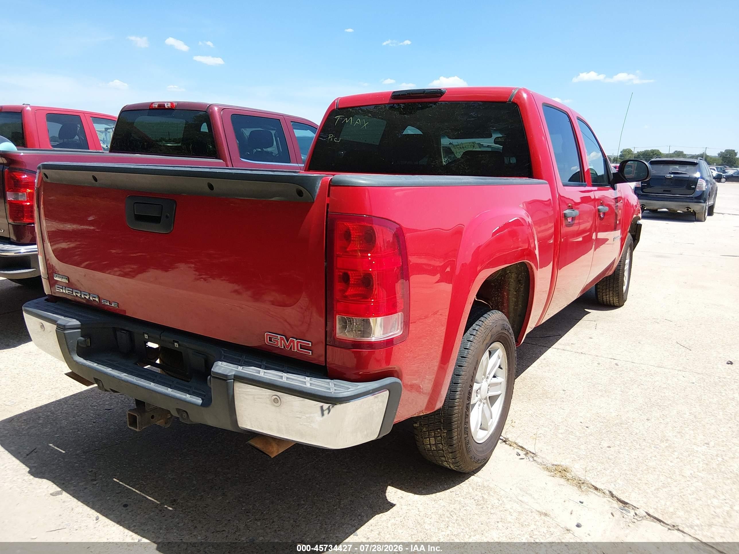 2012 Gmc Sierra 1500 Sle Red vin: 3GTP1VE05CG124685
