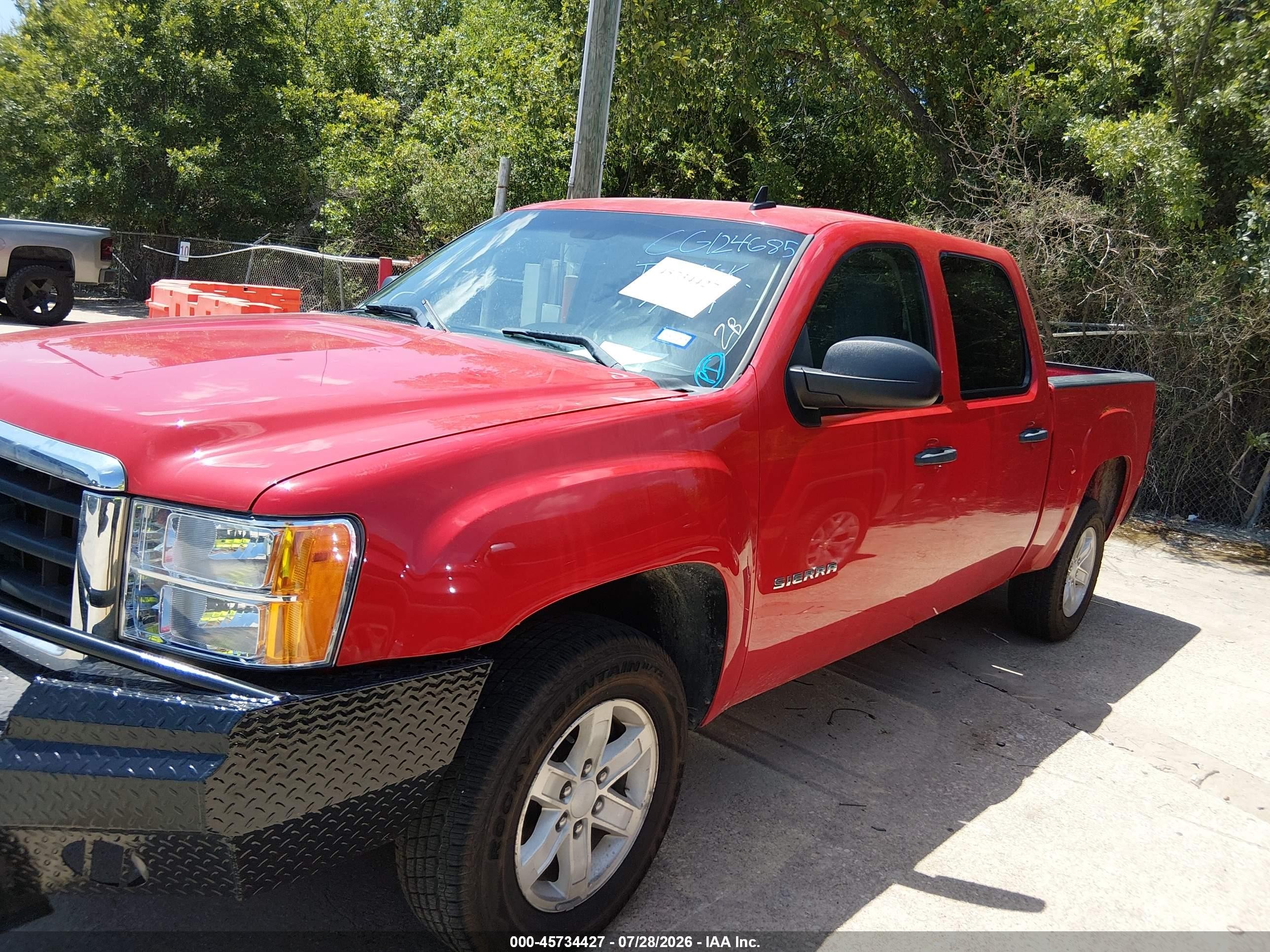 2012 Gmc Sierra 1500 Sle Red vin: 3GTP1VE05CG124685
