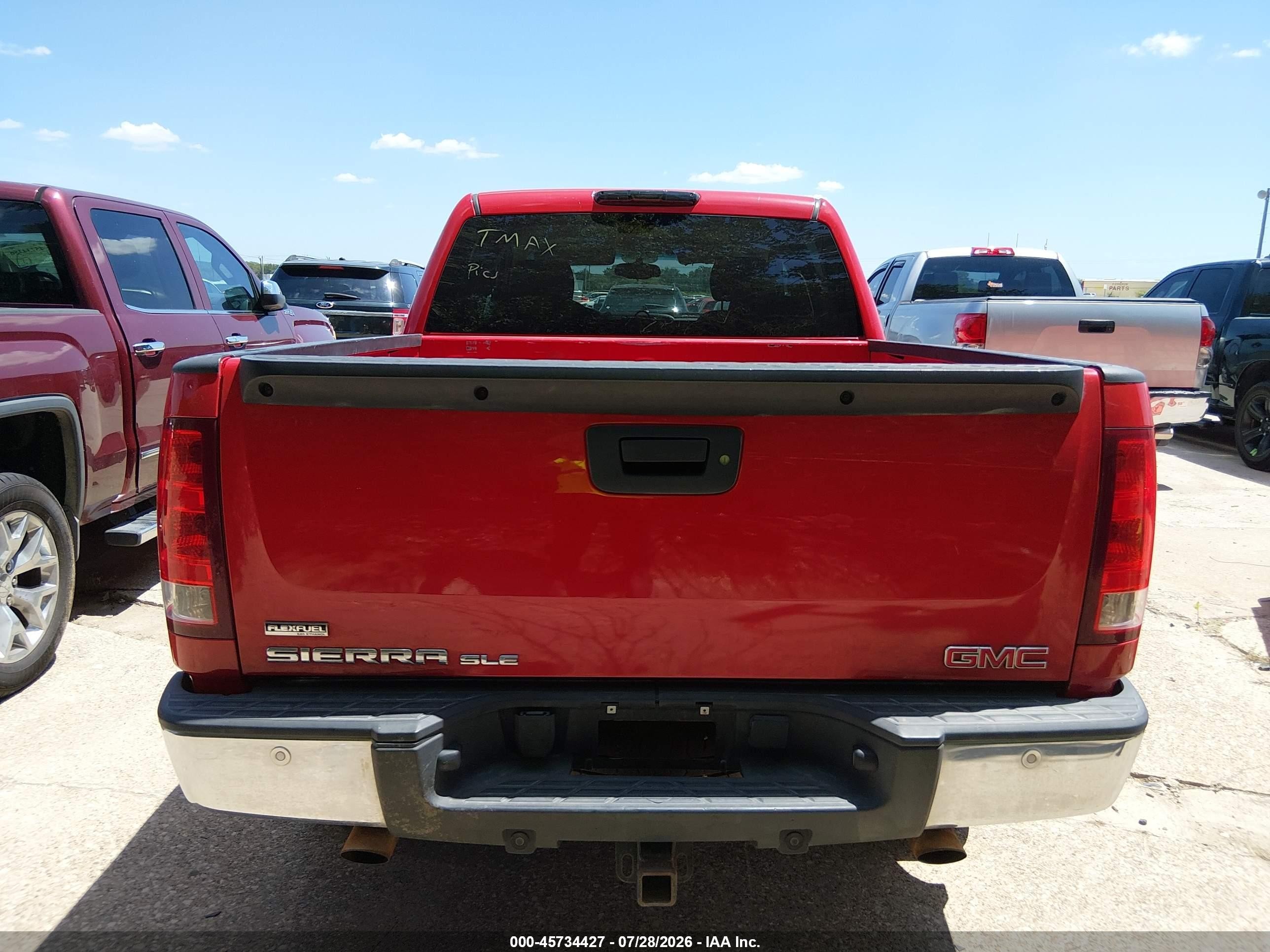 2012 Gmc Sierra 1500 Sle Red vin: 3GTP1VE05CG124685