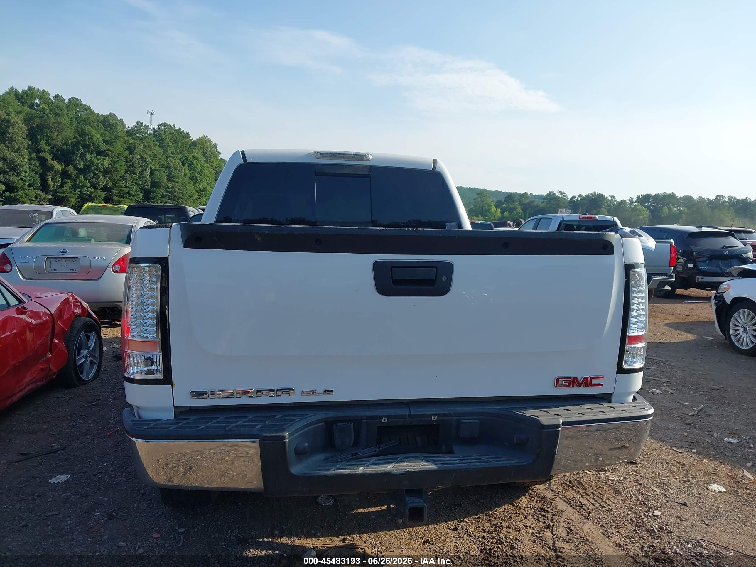 2012 Gmc Sierra 1500 Sle White vin: 3GTP1VE05CG235222