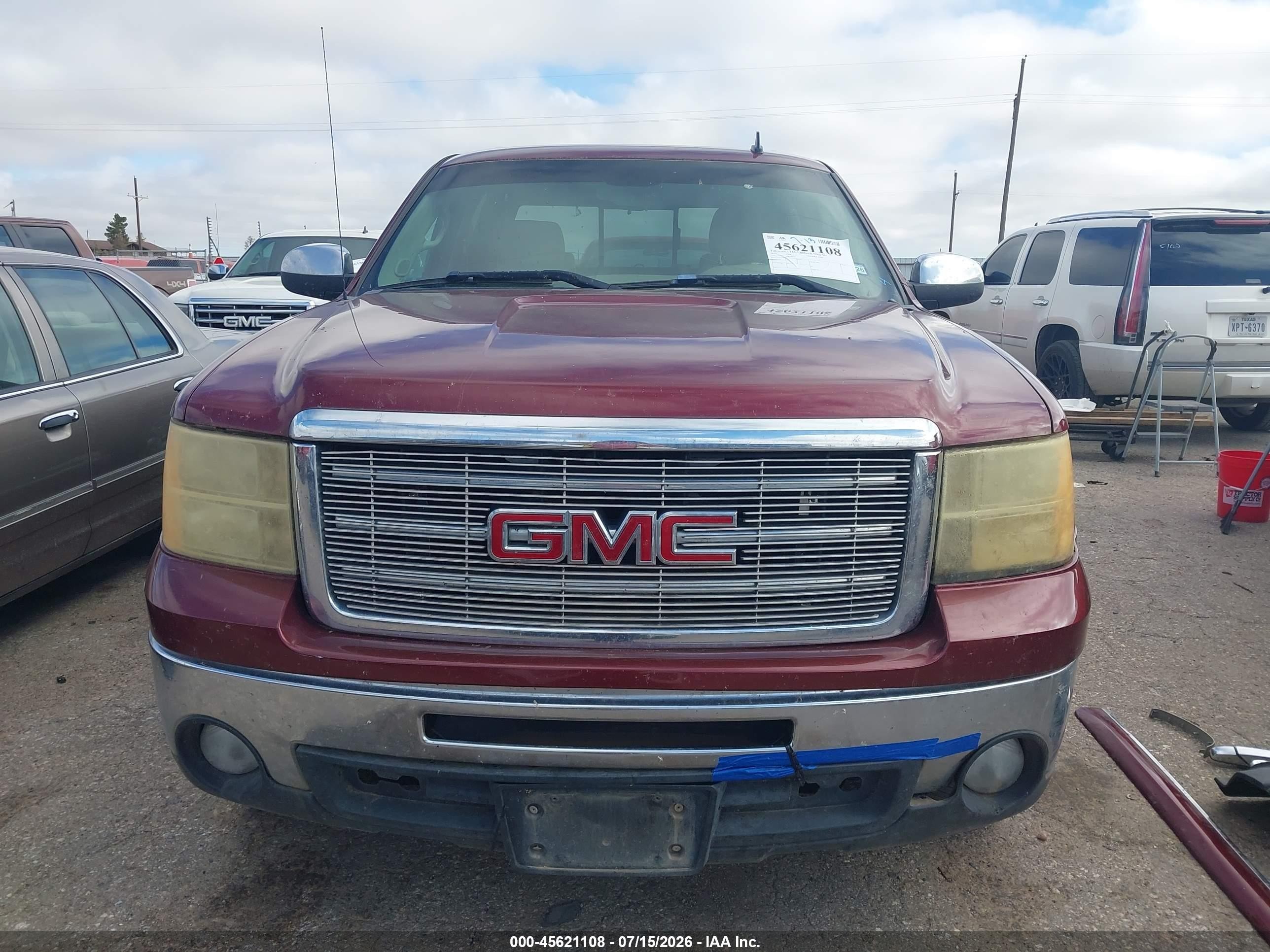 2013 Gmc Sierra 1500 Sle Burgundy vin: 3GTP1VE05DG236601