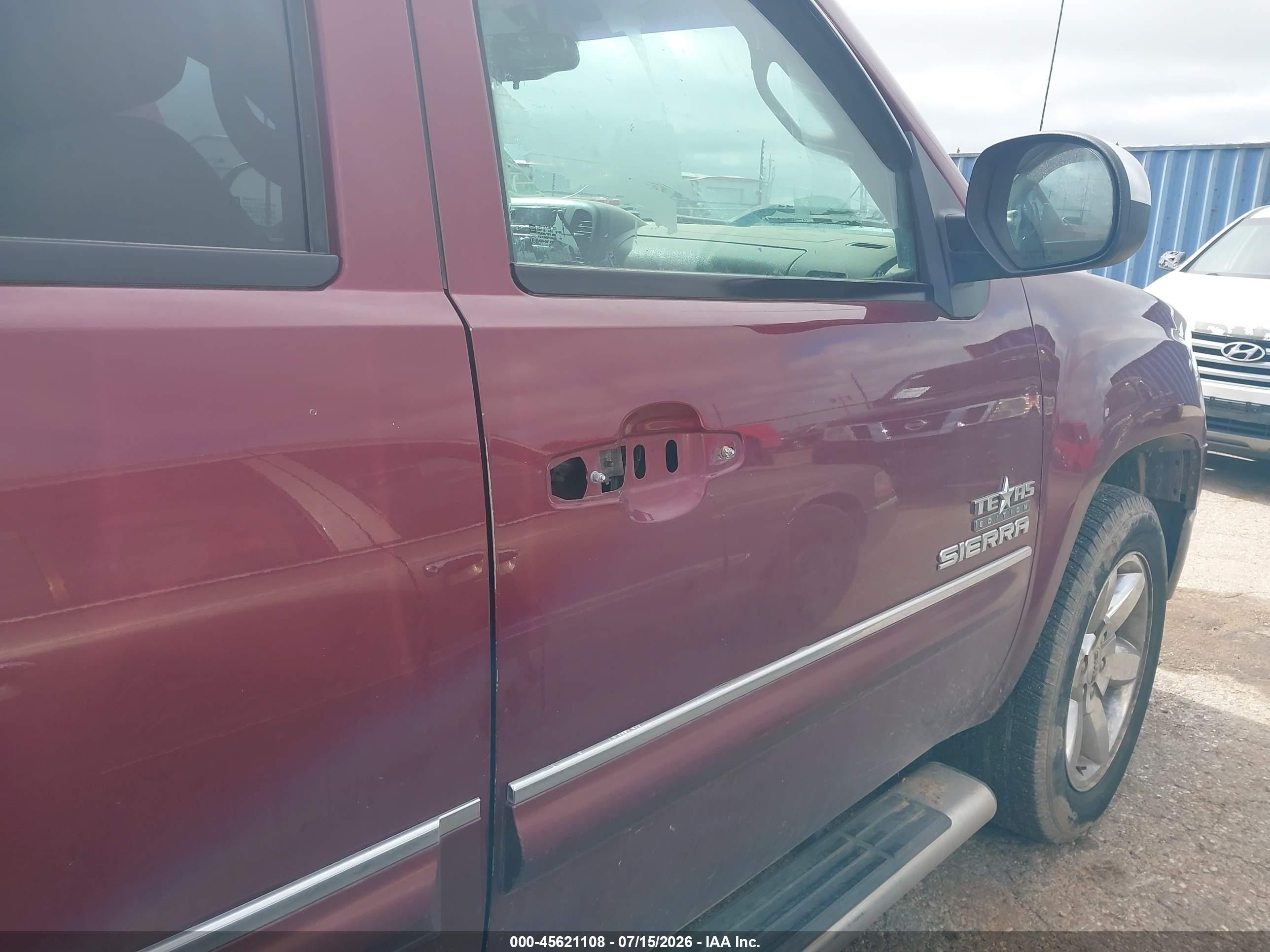 2013 Gmc Sierra 1500 Sle Burgundy vin: 3GTP1VE05DG236601
