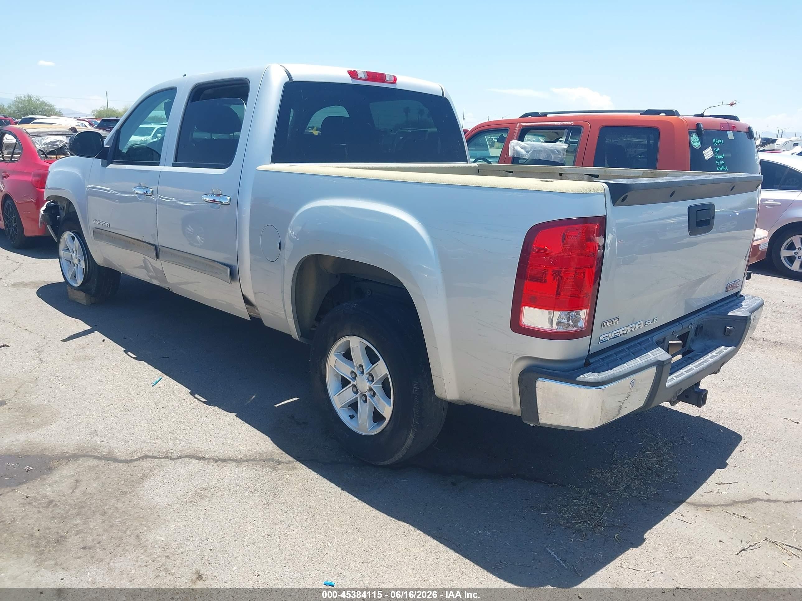 2011 Gmc Sierra 1500 Sle Silver vin: 3GTP1VE06BG302943
