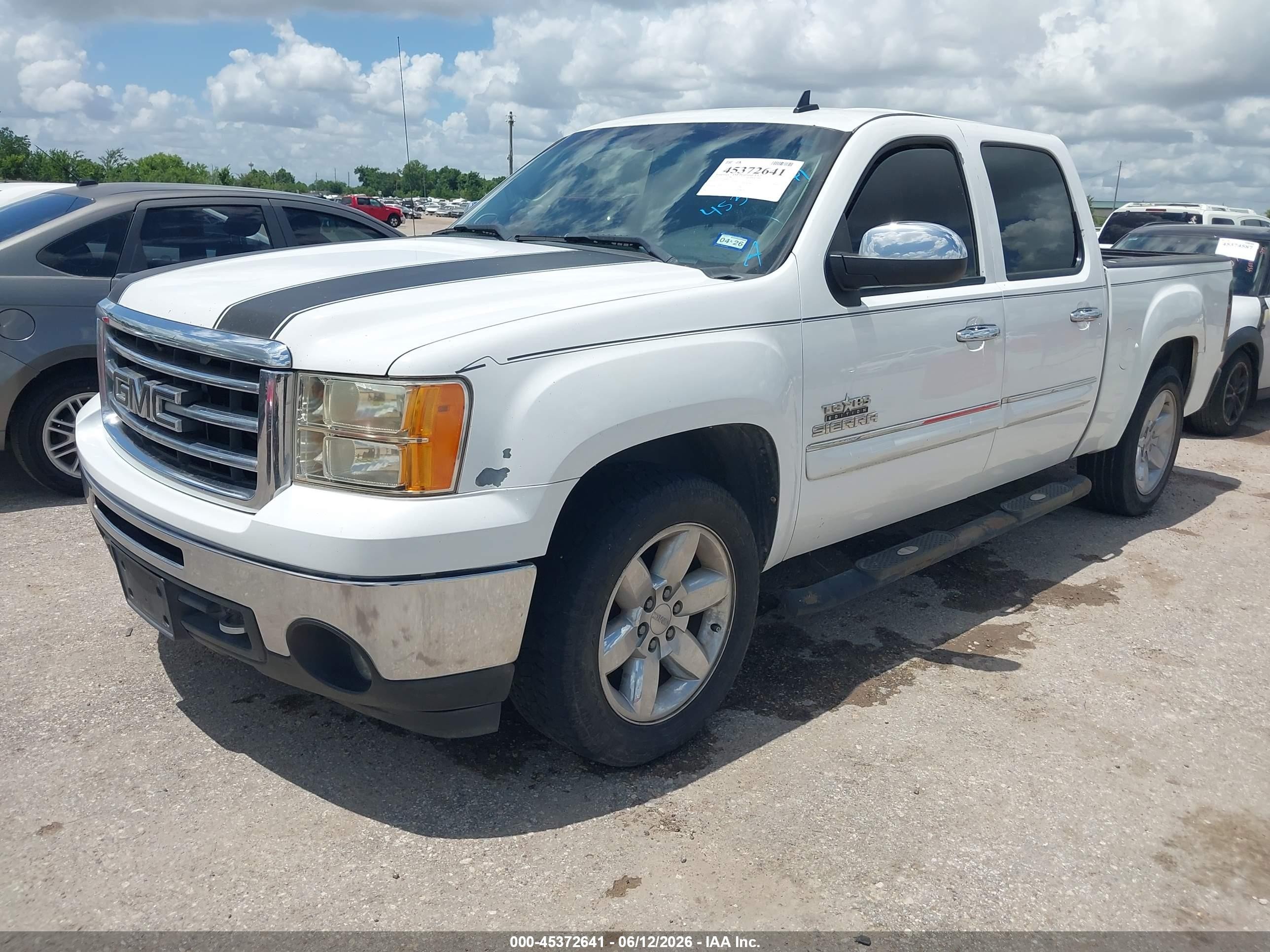 2013 Gmc Sierra 1500 Sle White vin: 3GTP1VE06DG171290