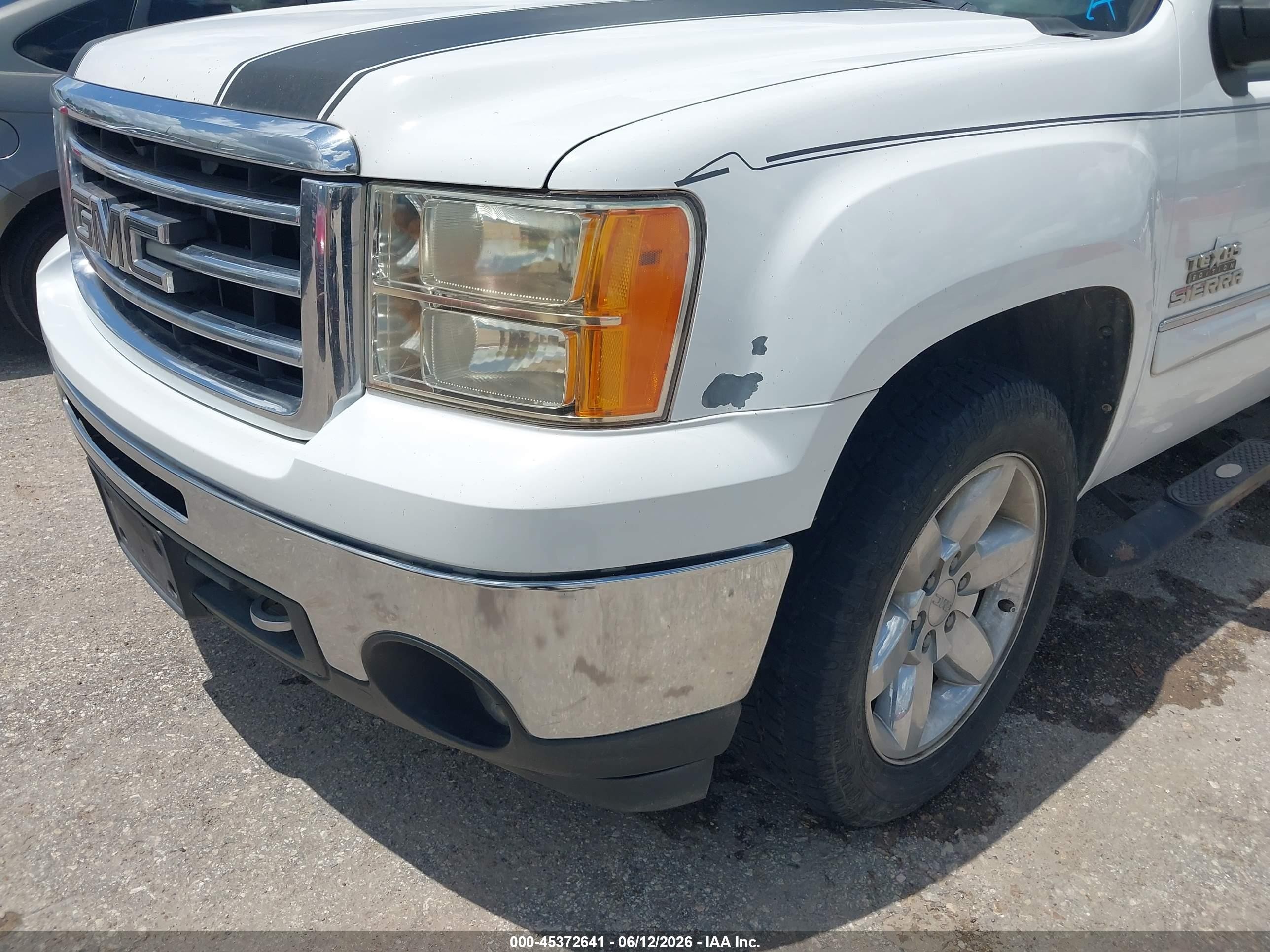 2013 Gmc Sierra 1500 Sle White vin: 3GTP1VE06DG171290