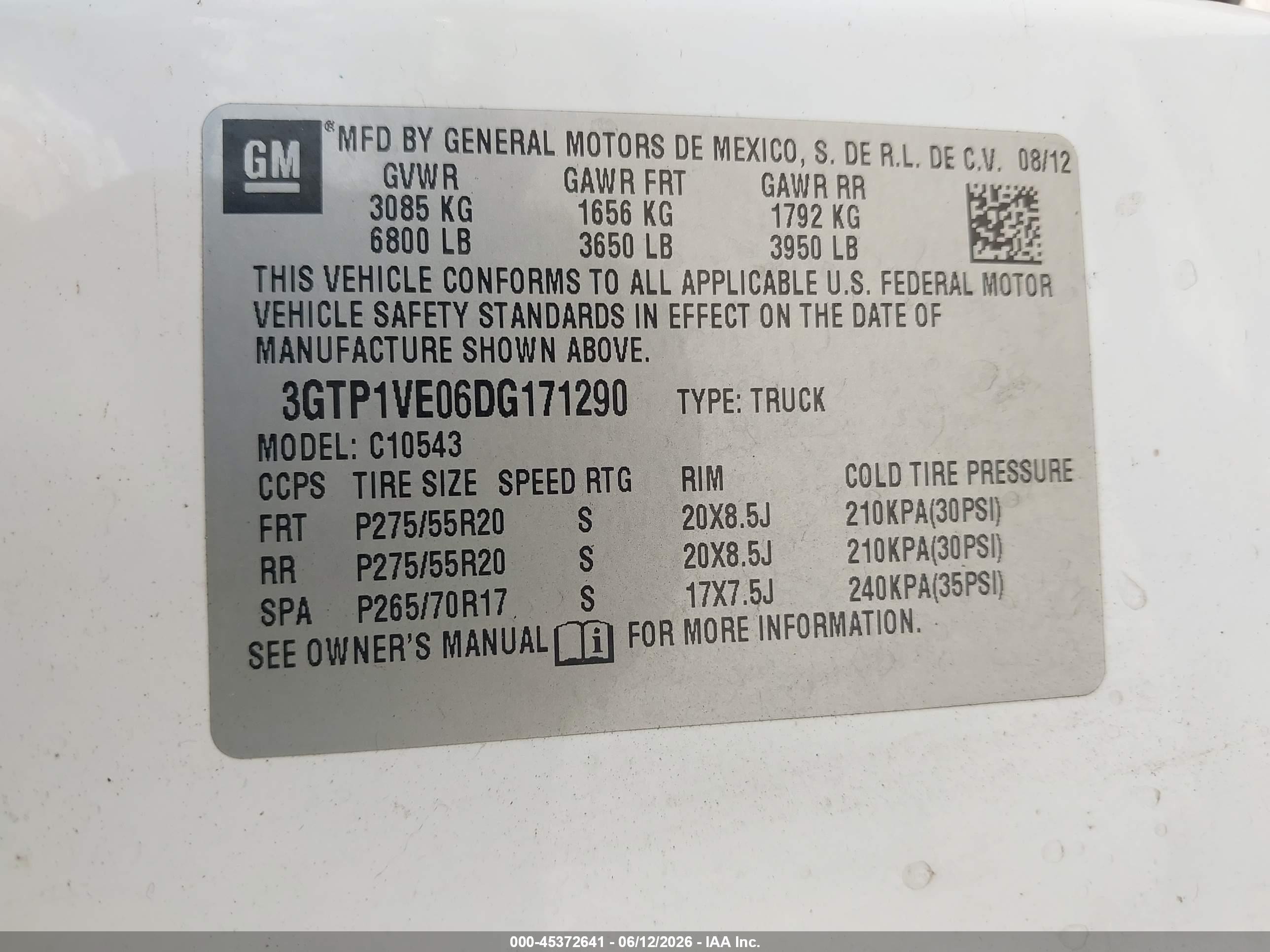 2013 Gmc Sierra 1500 Sle White vin: 3GTP1VE06DG171290