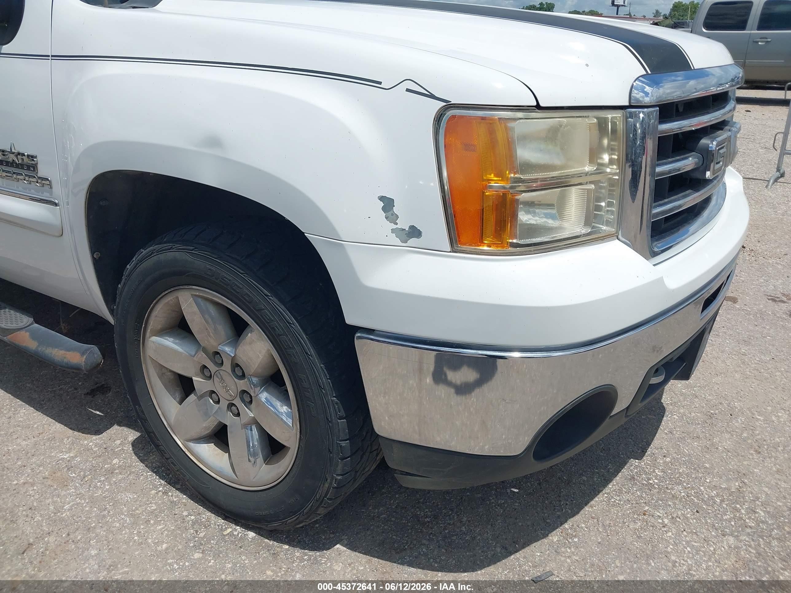 2013 Gmc Sierra 1500 Sle White vin: 3GTP1VE06DG171290