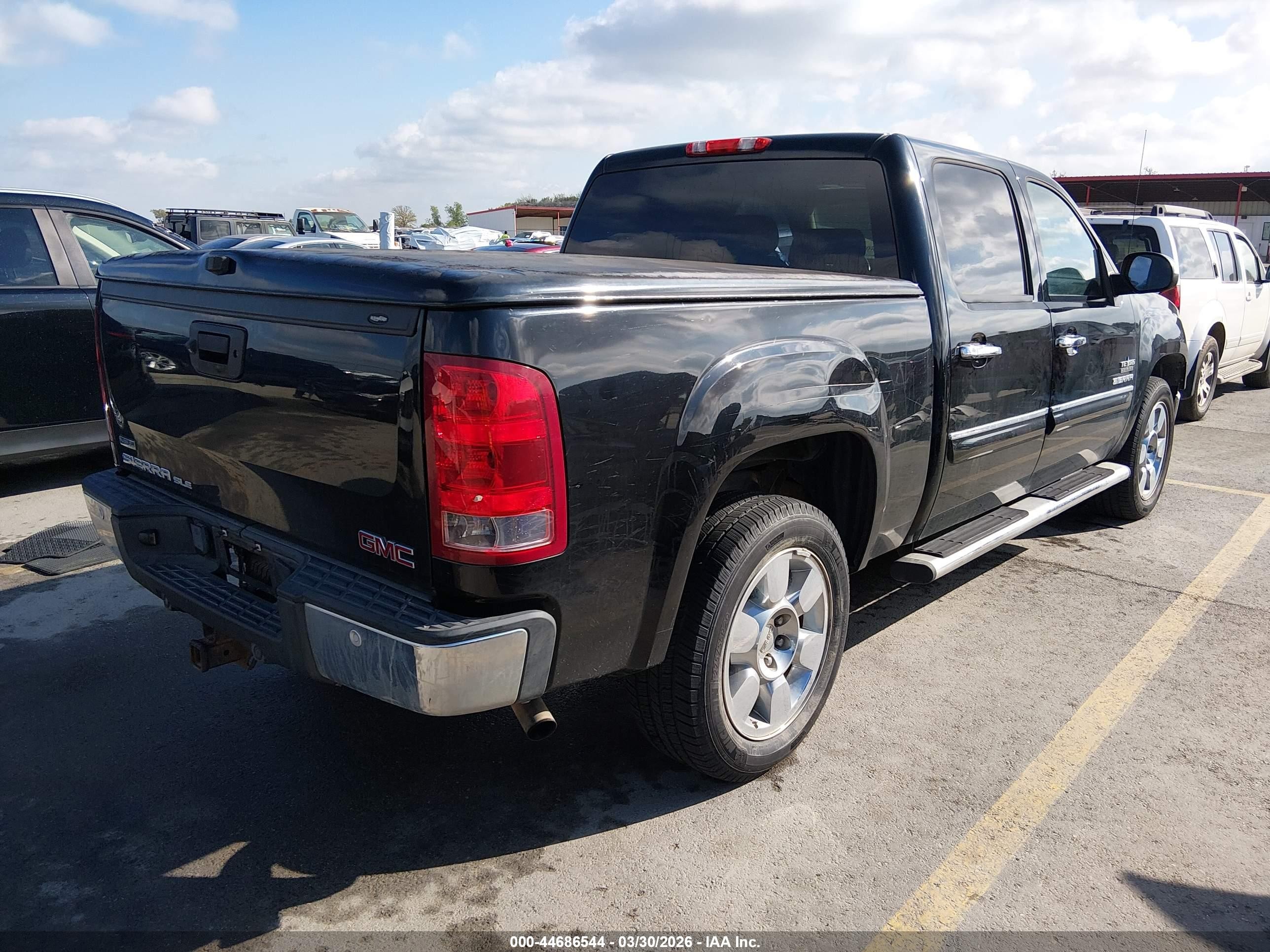 2011 Gmc Sierra 1500 Sle Black vin: 3GTP1VE07BG112407